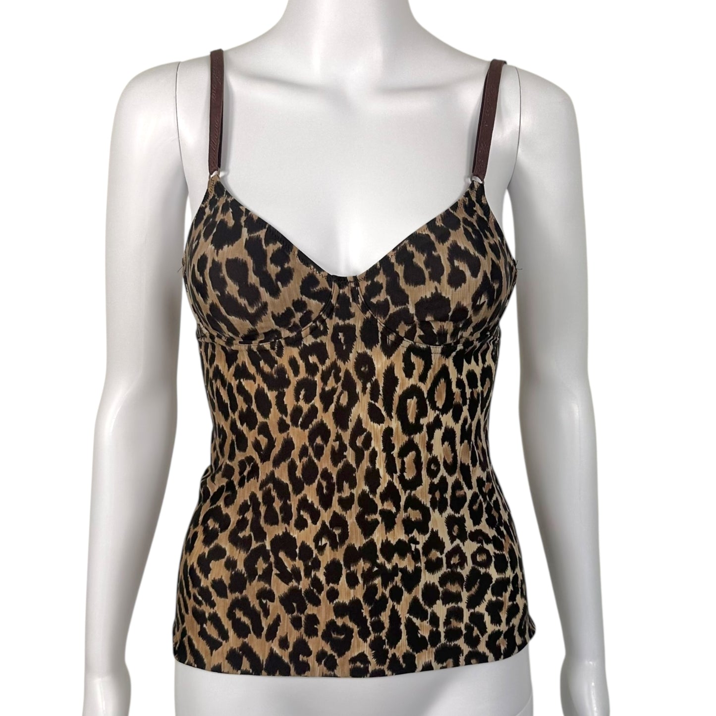 D&G Dolce & Gabbana Leopard Print Bustier Top - Outfit Repeater