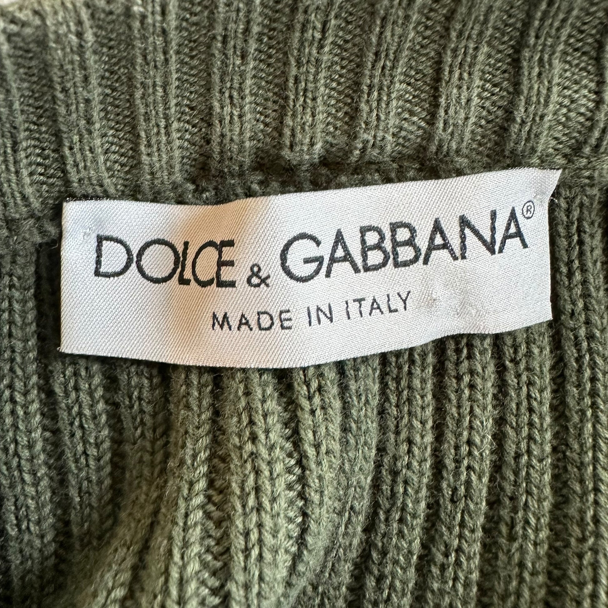 Dolce & Gabbana Gray Knit Logo Sweater - Outfit Repeater
