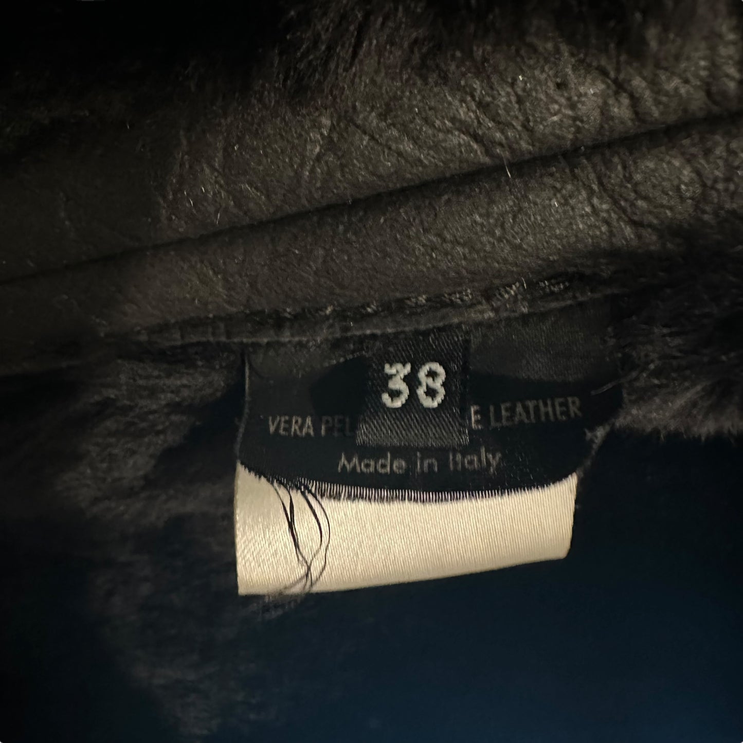 Gucci by Tom Ford F/W 2003 Black Shearling Buckle Cuff Coat