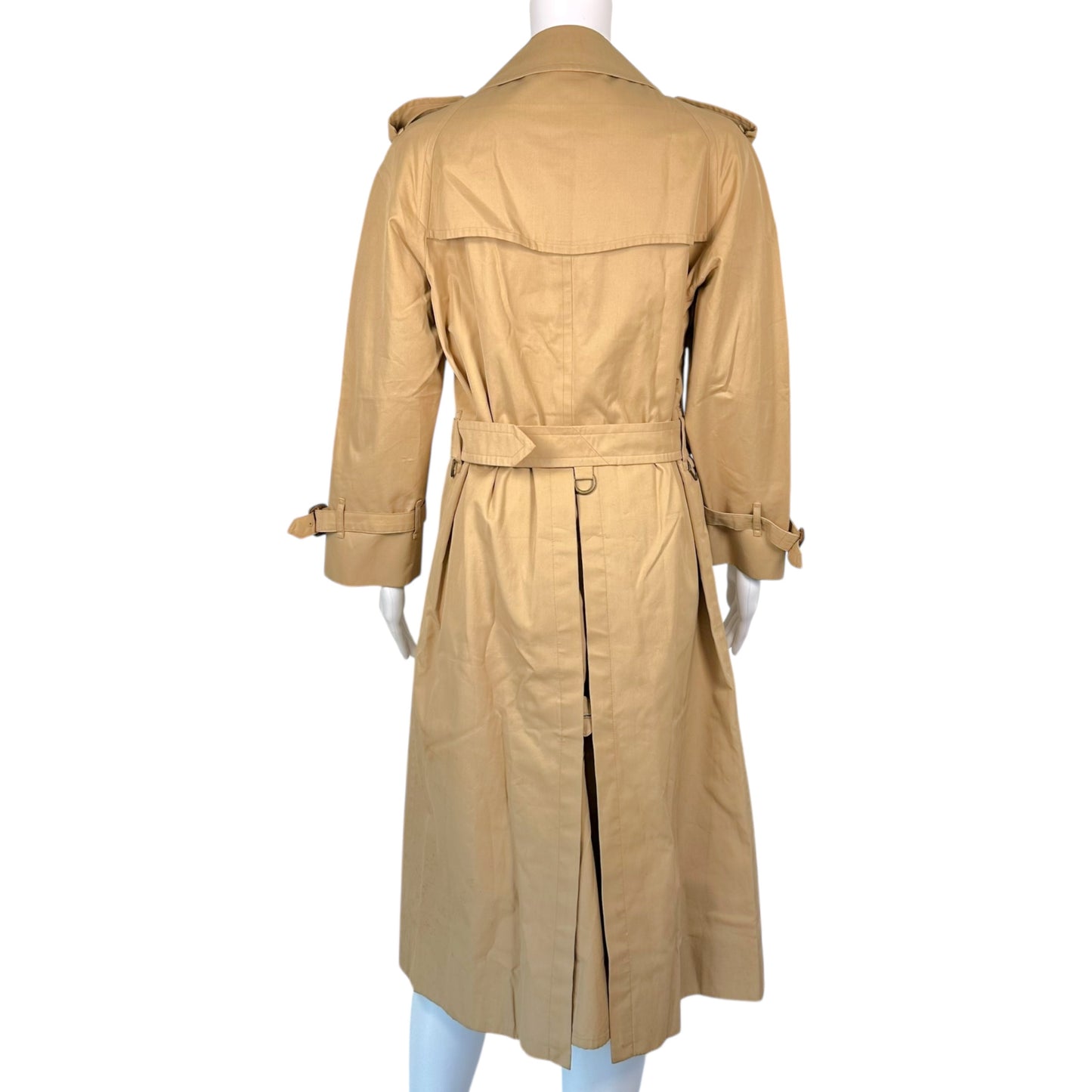 Burberry Vintage Beige Classic Mid-Length Trench Coat