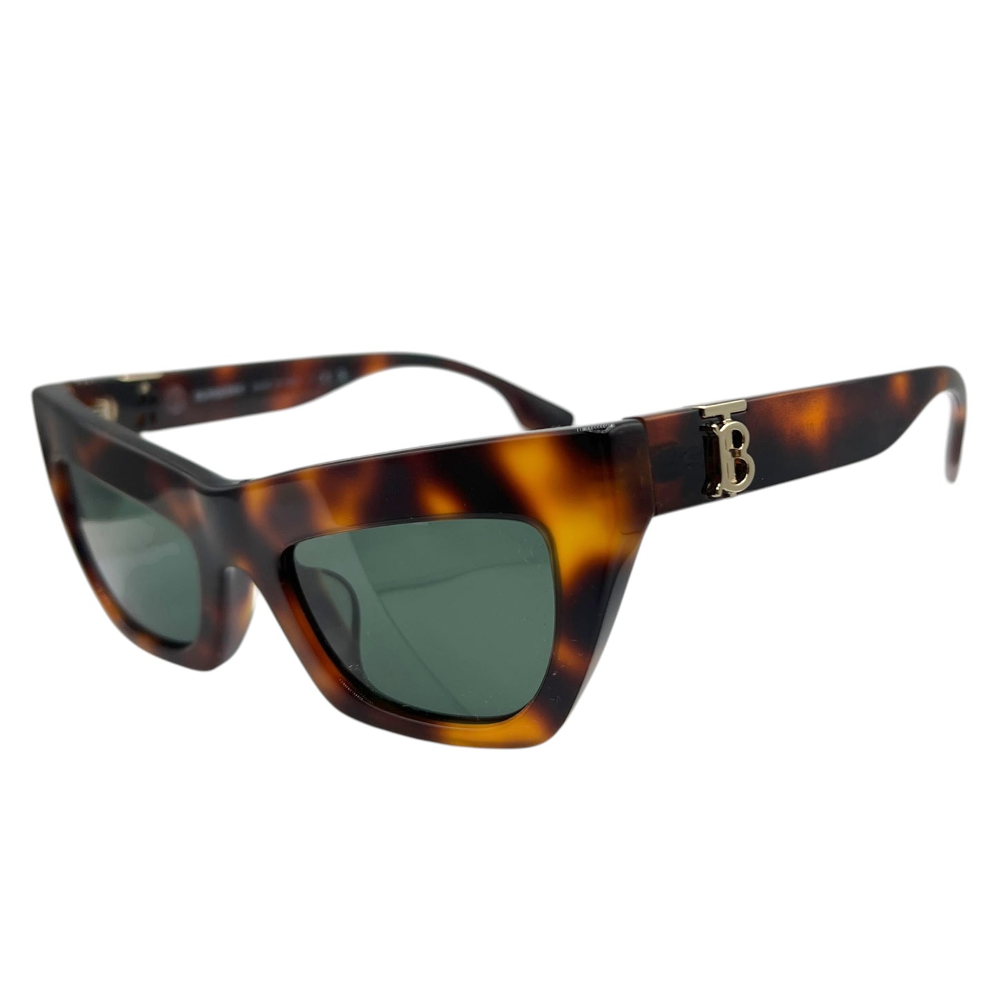 Burberry 4405-F Brown Tortoise Cat Eye Sunglasses w/ Case & Box