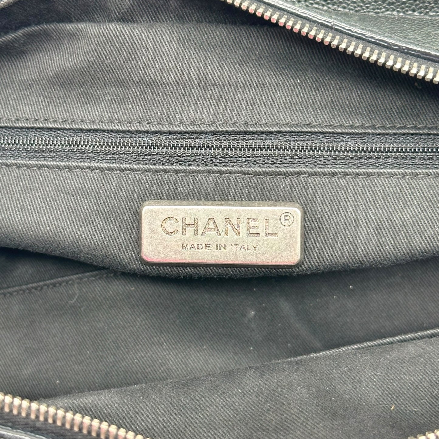 Chanel Black Caviar Matelasse Bowler Bag 2005-06