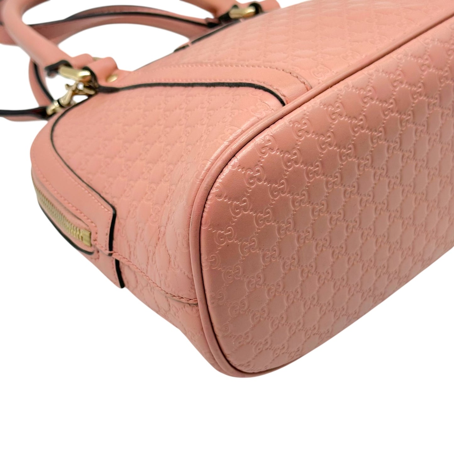 Gucci Pink Embossed Guccissima Monogram 2-Way Mini Bag