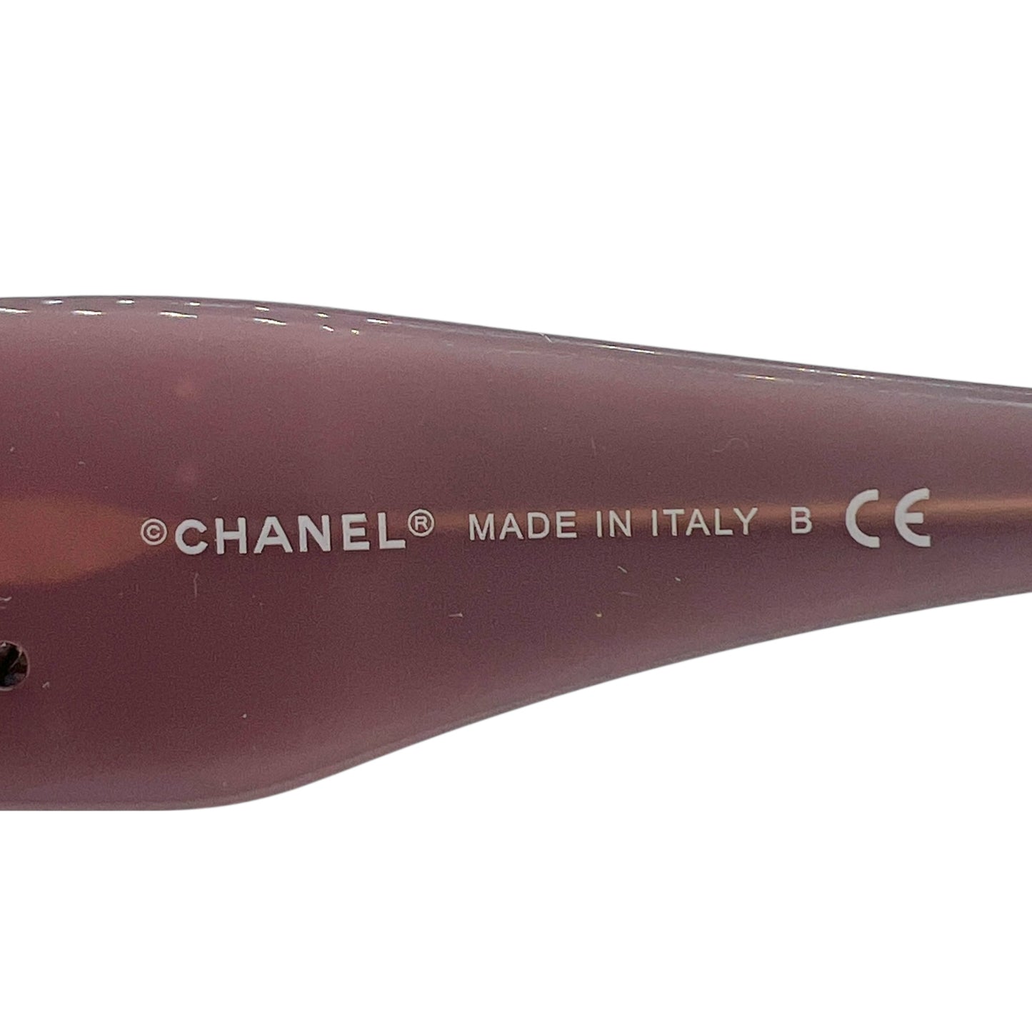 Chanel 5113-A Pink & Black Camellia Flower Oversized Sunglasses