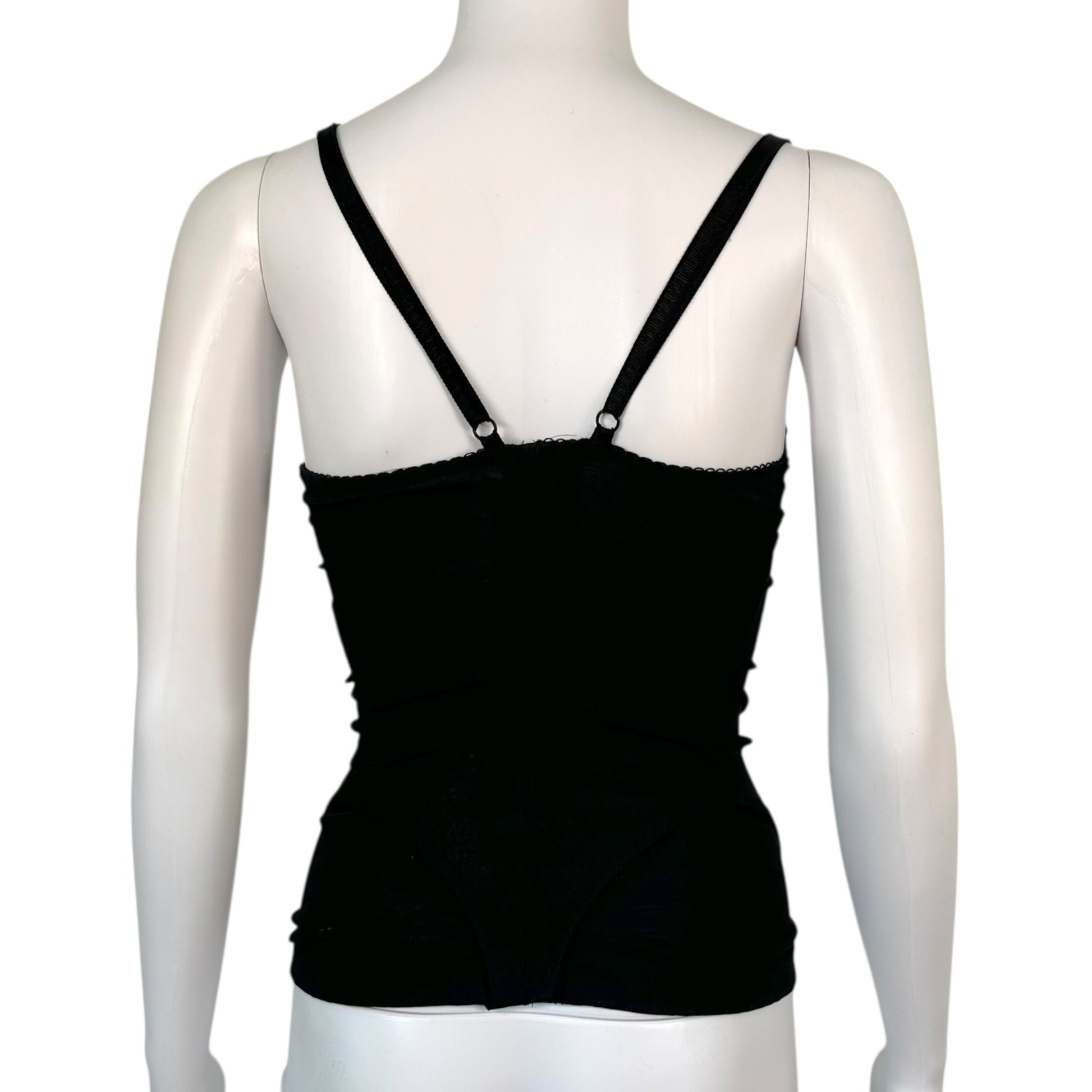 D&G Dolce & Gabbana Black Stretch Corset - Outfit Repeater