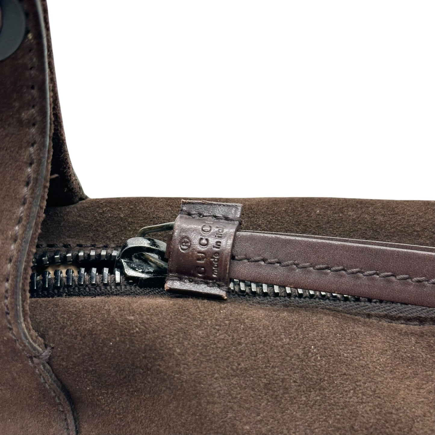 Gucci Brown Suede Small Shoulder Bag