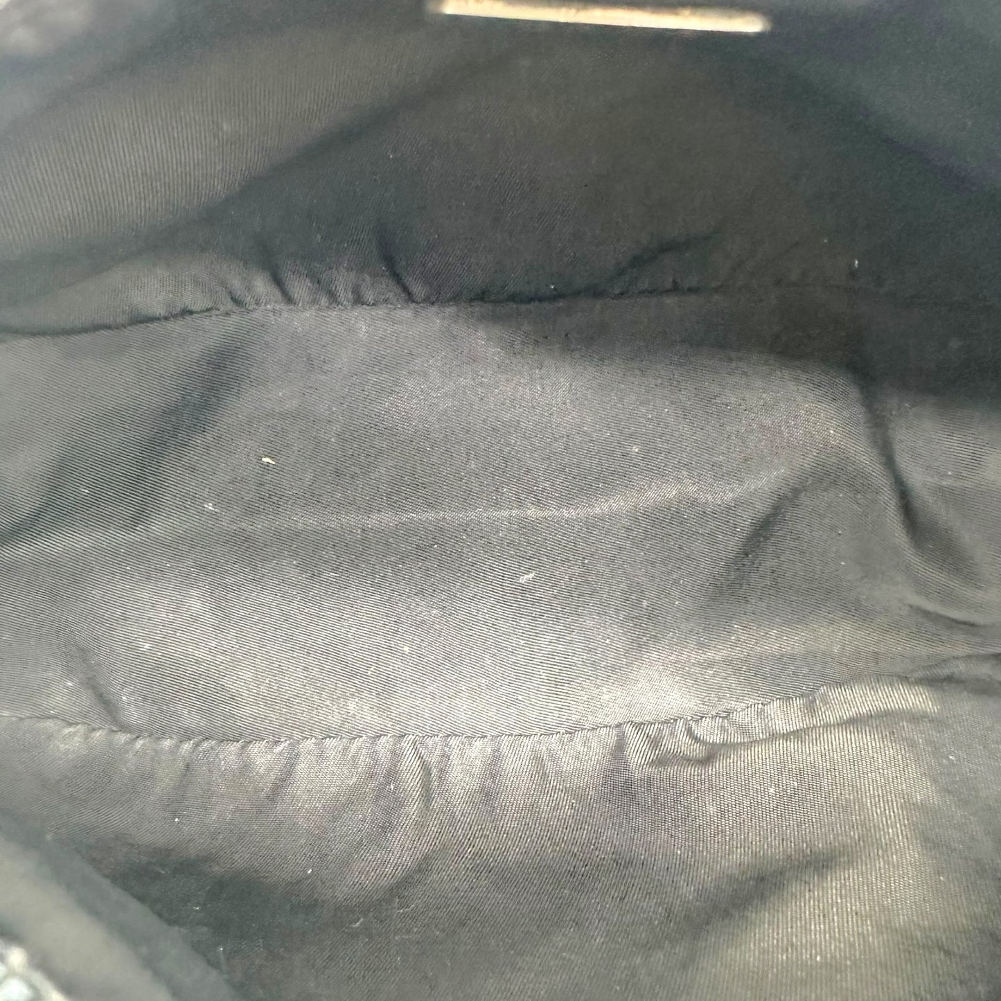 Prada Black Nylon Mini Pochette Bag