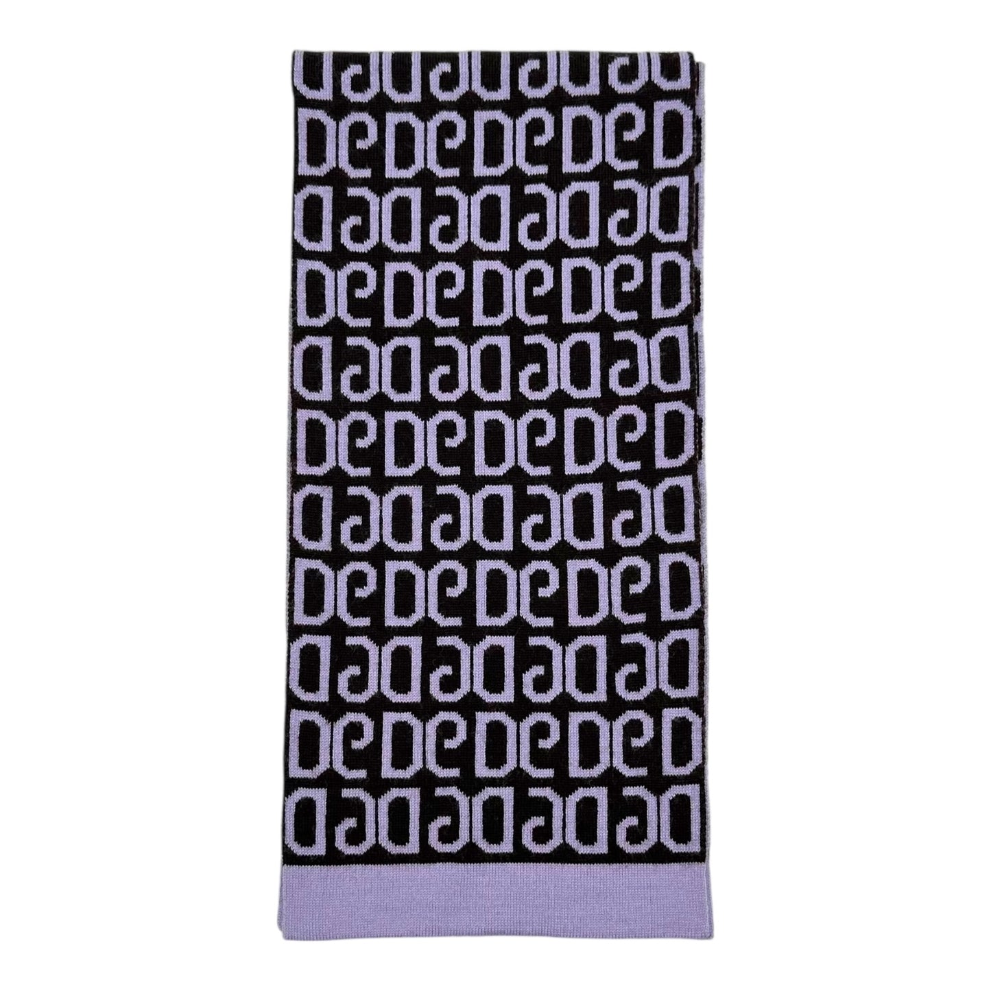 Dolce & Gabbana Reversible Logo Scarf Lavender Brown