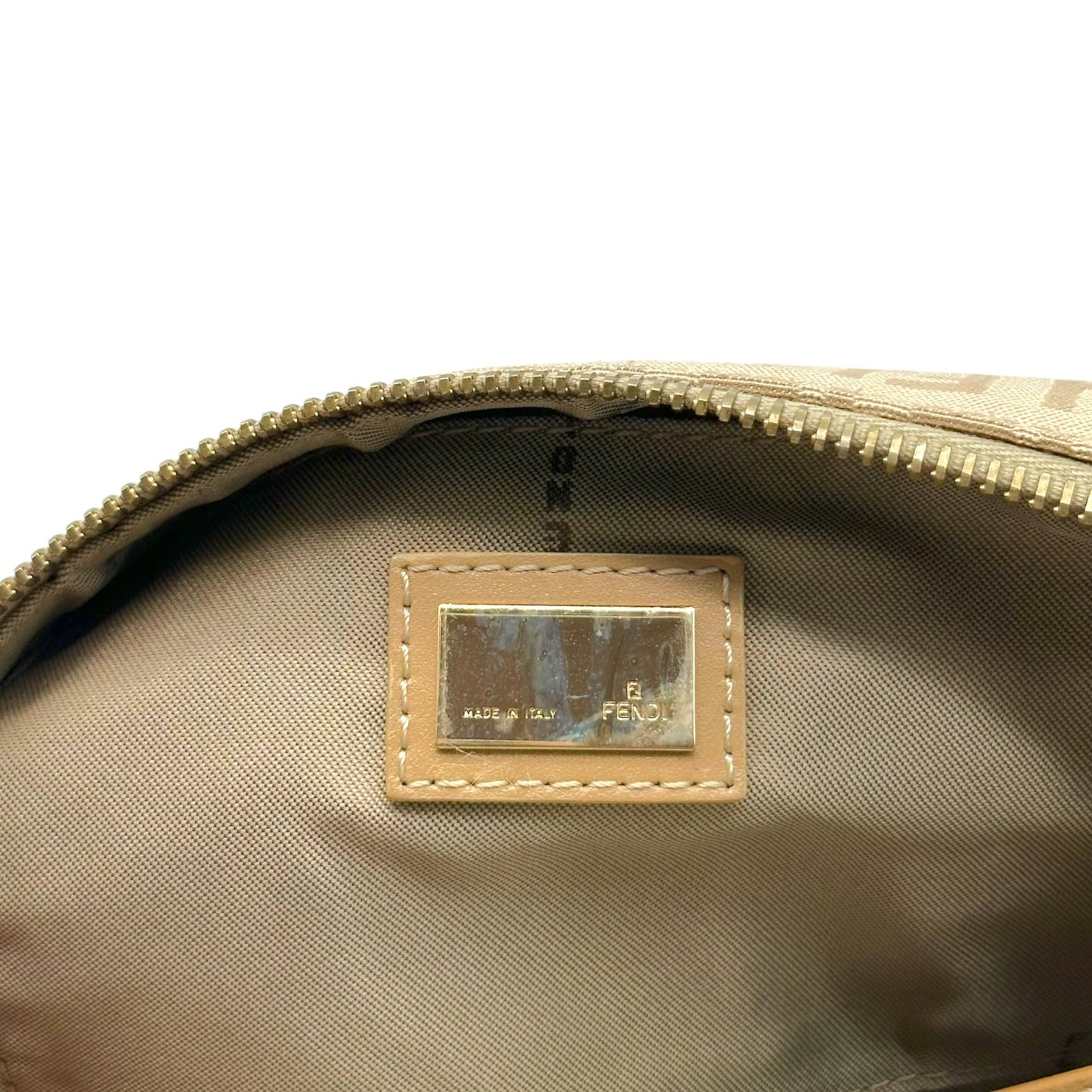 Fendi Shoulder Pochette Bag Beige Zucchino Monogram