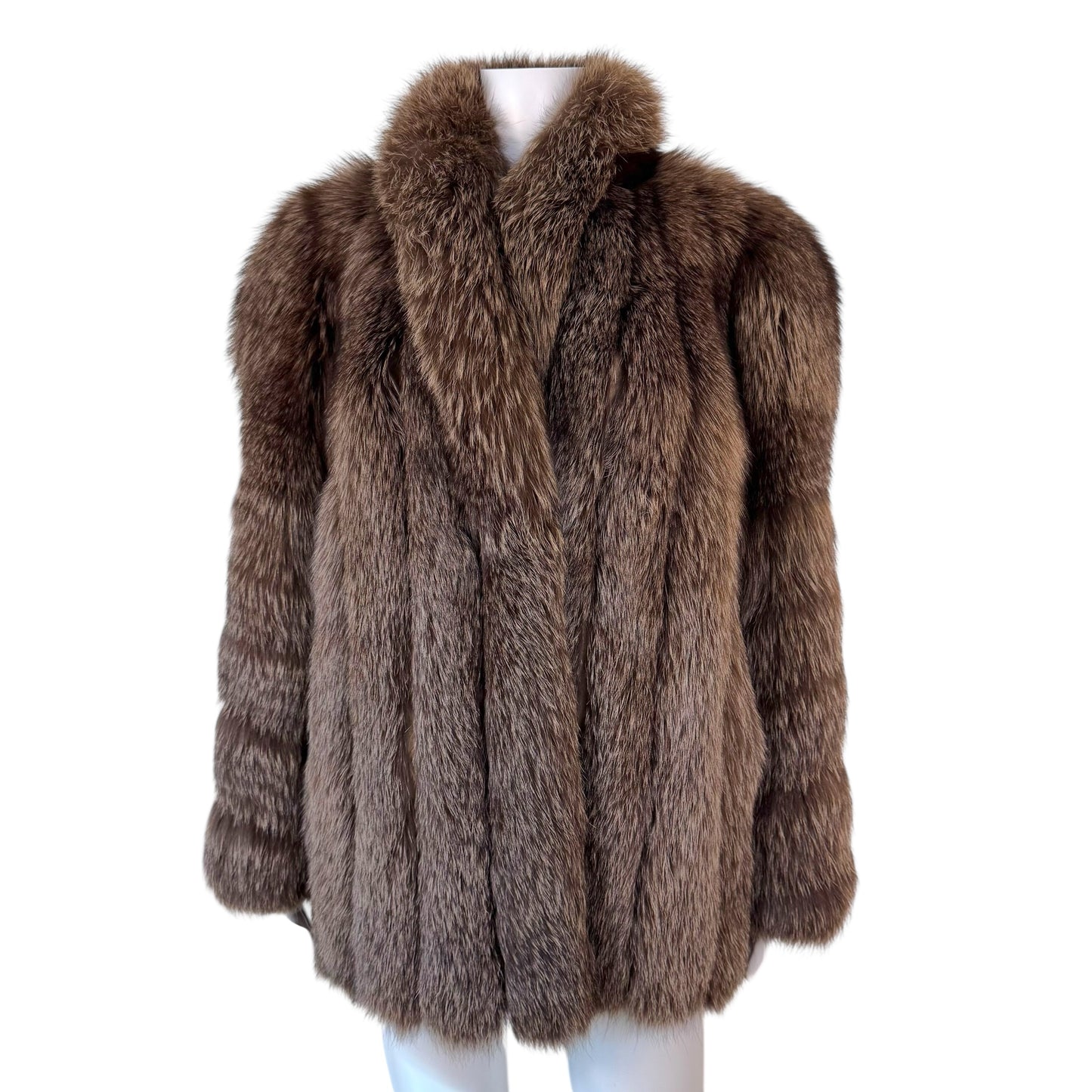 Vintage Saga Brown Fox Fur Coat