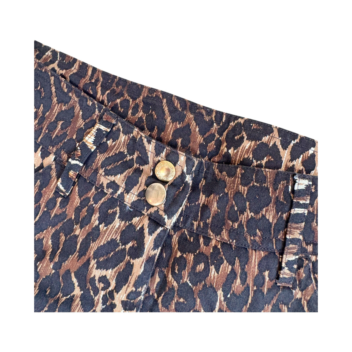 Dolce & Gabbana Leopard Print Low Rise Beach Shorts