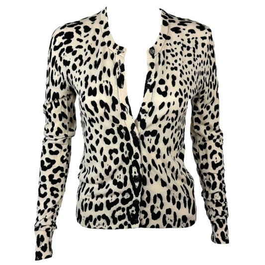 Dolce & Gabbana Leopard Print Wool Cardigan