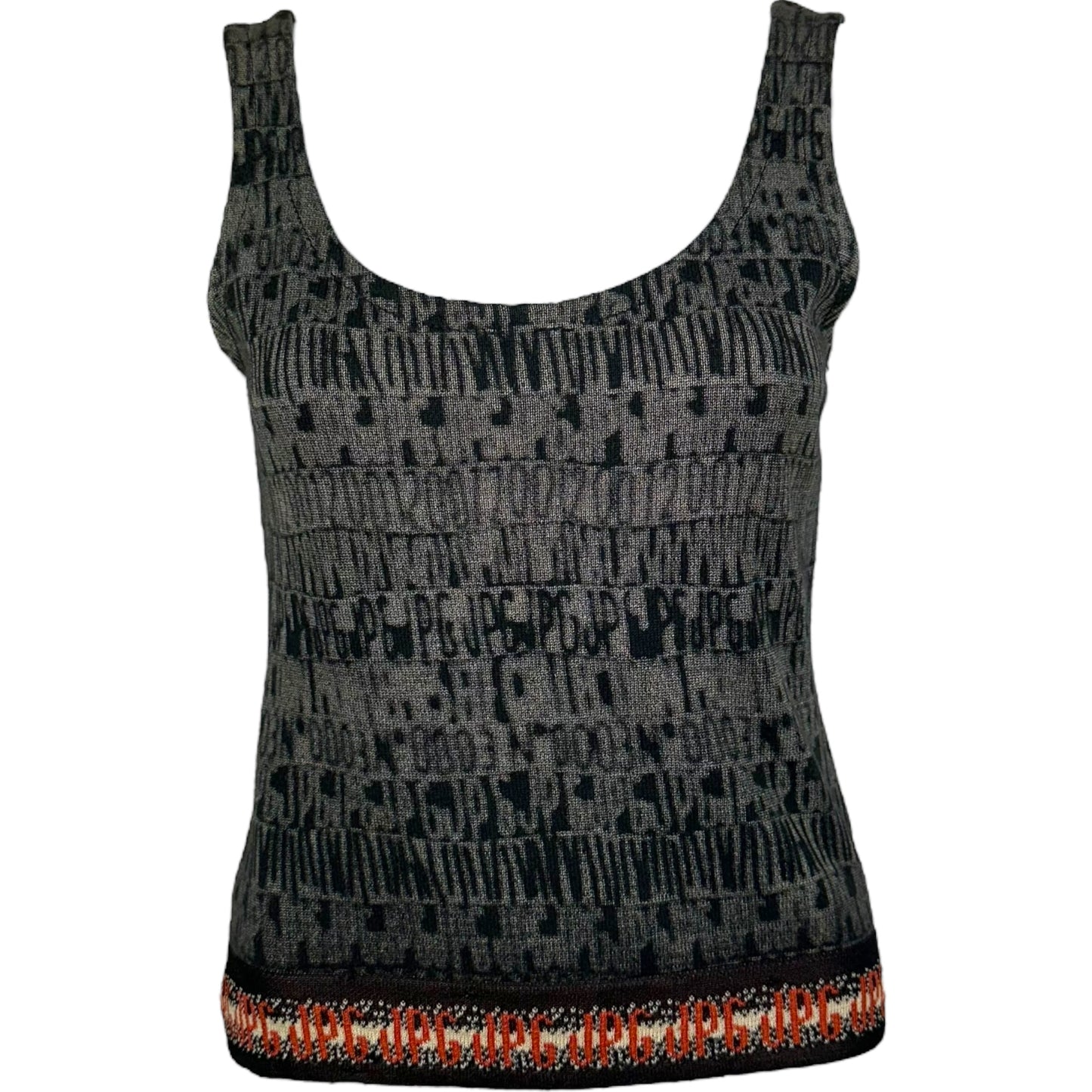 Jean Paul Gaultier Jean's Knit Crop Logo Tank