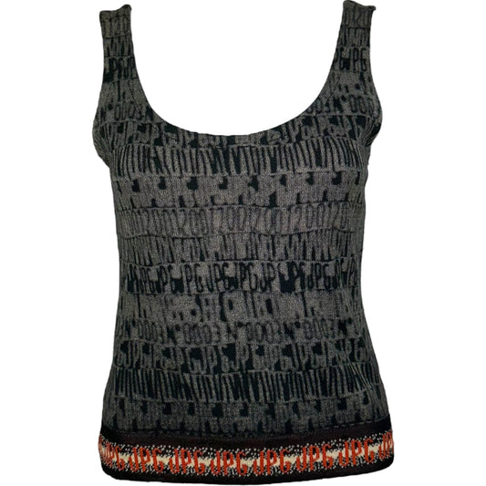 Jean Paul Gaultier Jean's Knit Crop Logo Tank