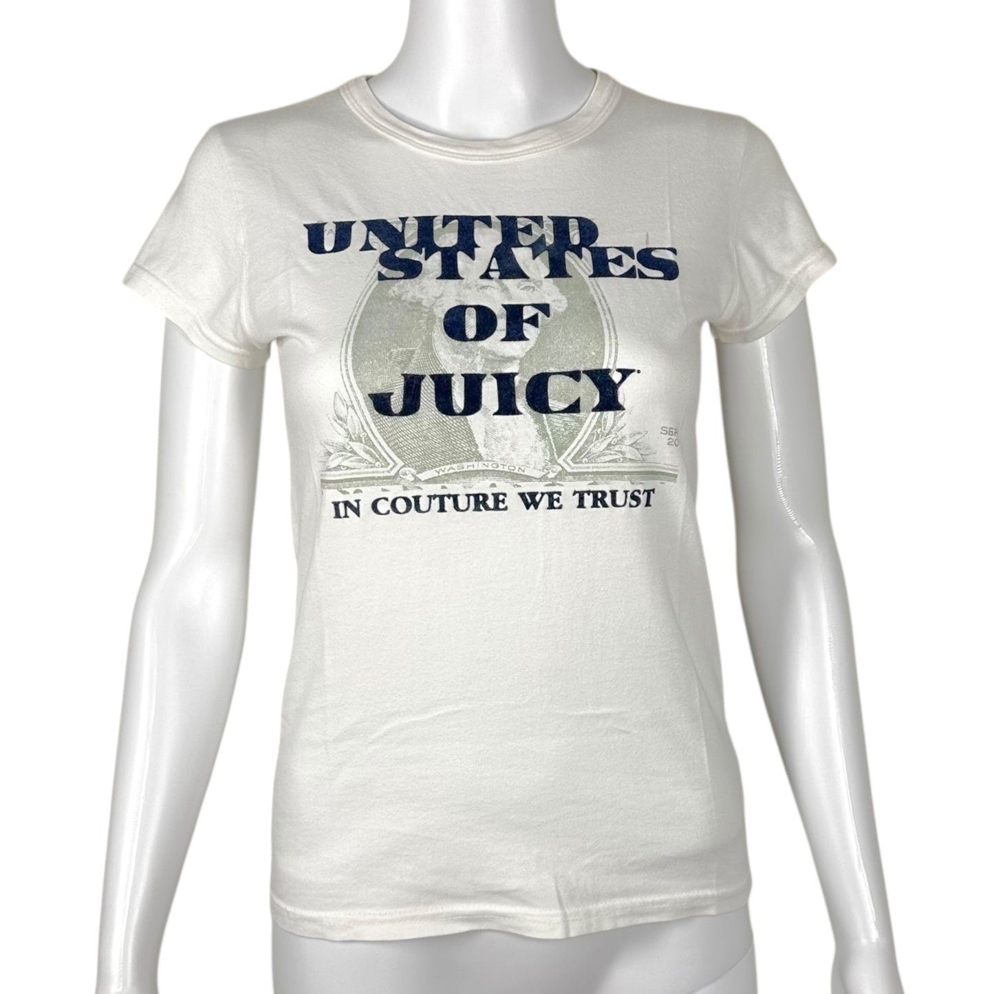 Juicy Couture 'United States of Juicy' Dollar Graphic T-Shirt