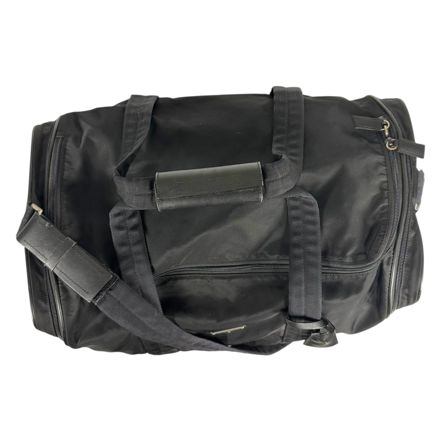 Prada Black Nylon Weekender 2-Way Duffle Bag - Outfit Repeater
