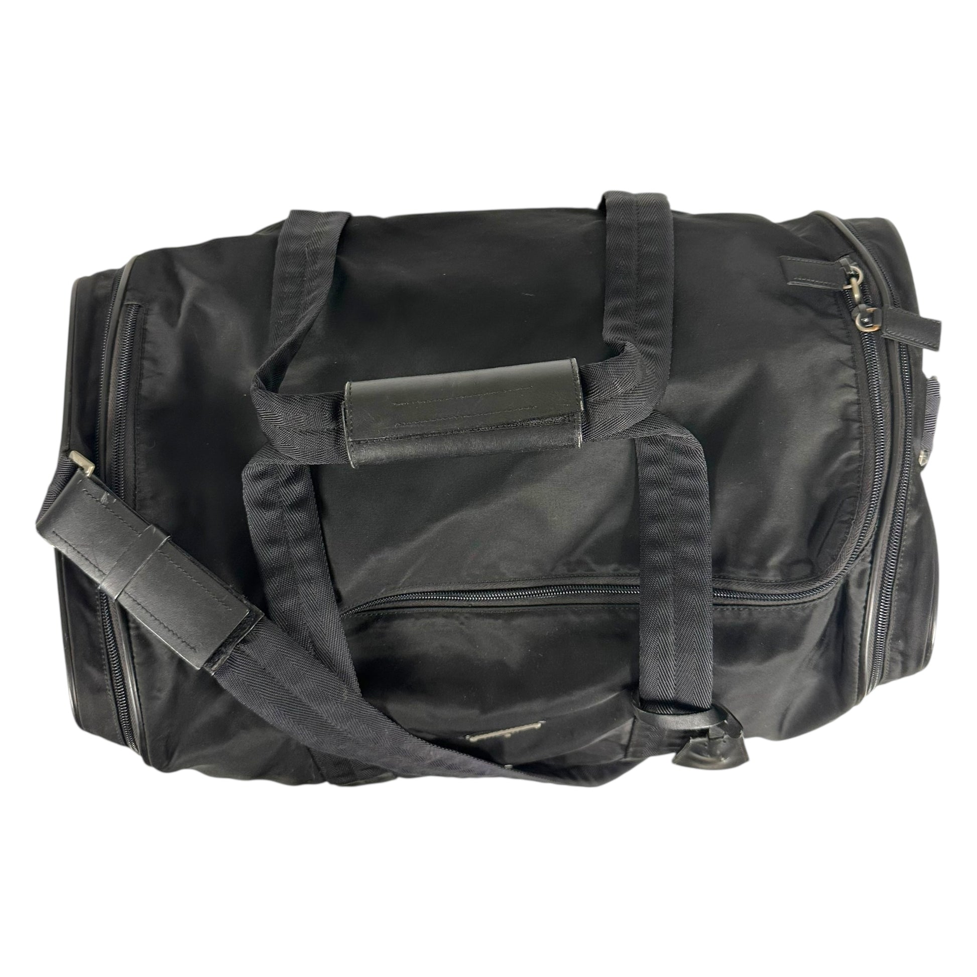 Prada Black Nylon Weekender 2-Way Duffle Bag - Outfit Repeater