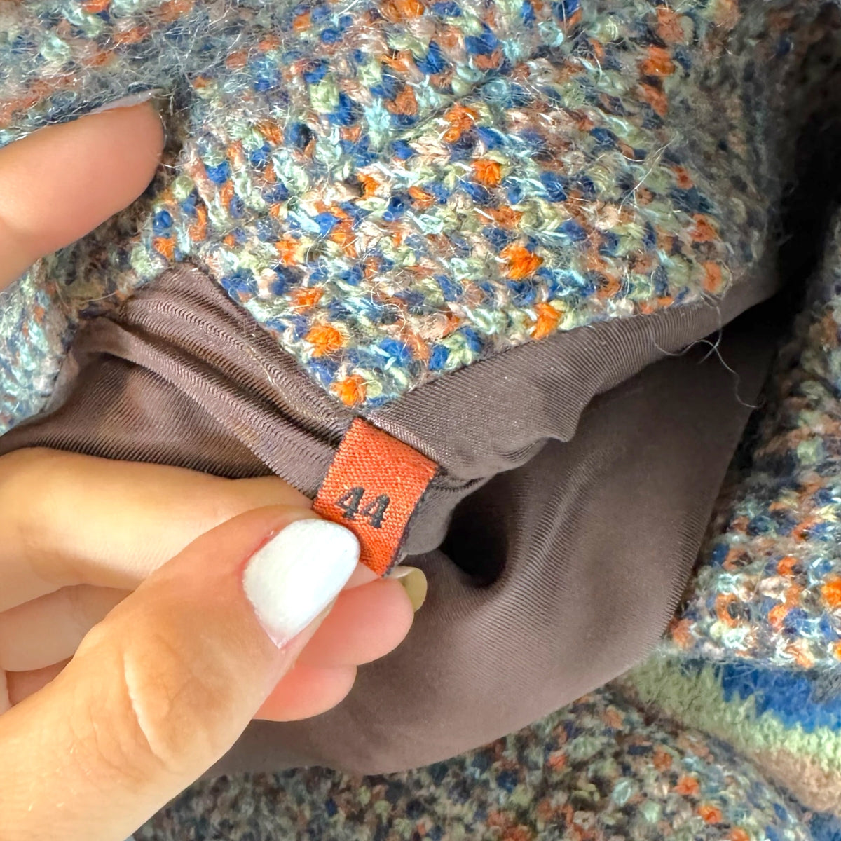 Missoni Multicolor Swirl Pattern Knit Jacket
