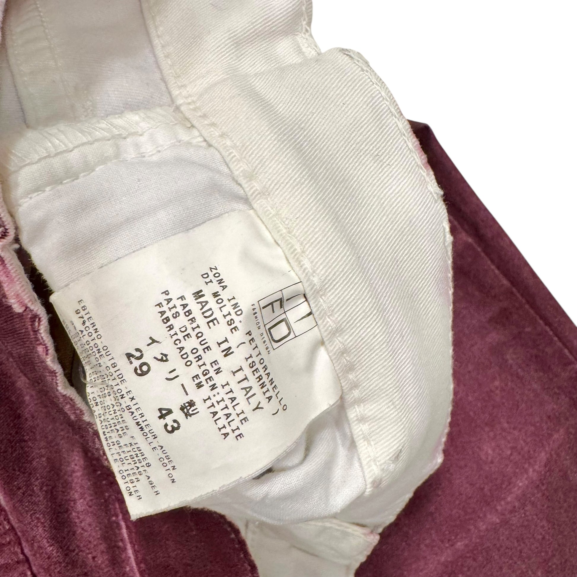 Just Cavalli Roberto Cavalli Burgundy 'Faded' Jeans - Outfit Repeater