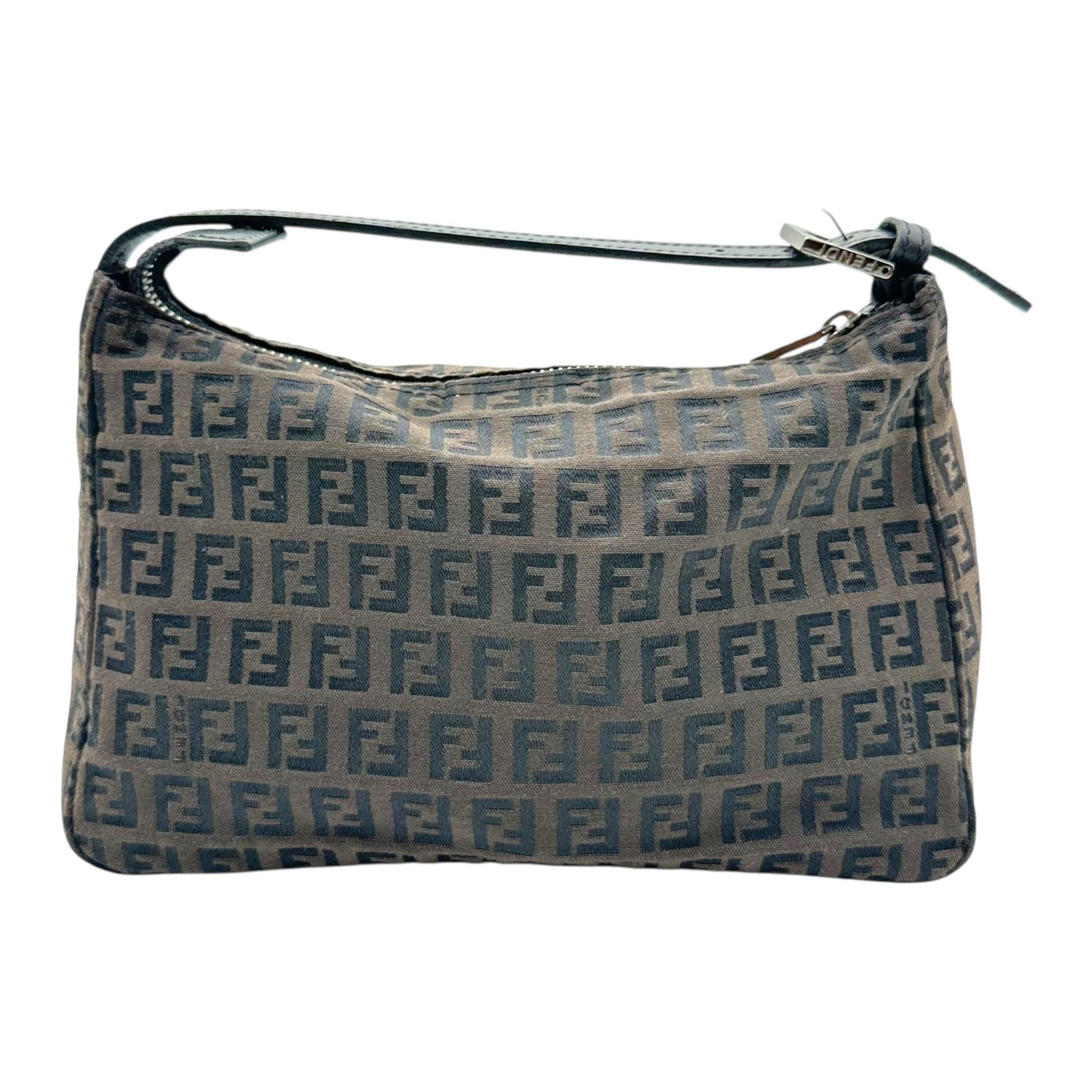 Fendi Brown Zucca Monogram Pochette Bag - Outfit Repeater
