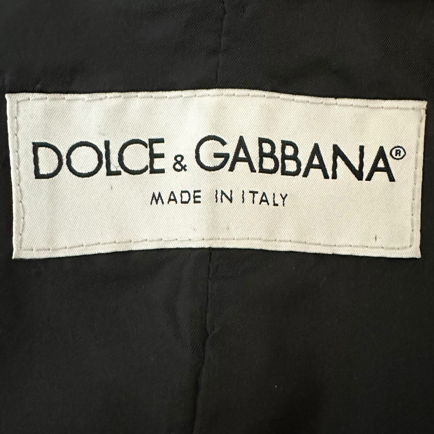 Dolce & Gabbana Pocket Black Leather Jacket