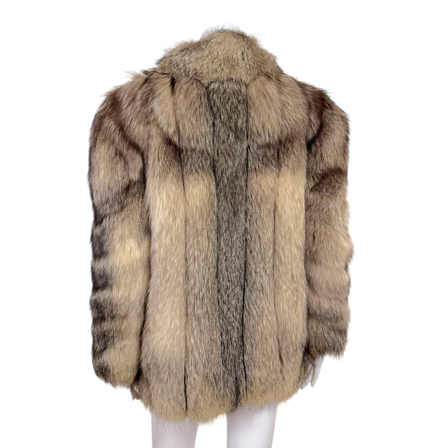 Saga Fox Beige Fox Fur Coat 1990s Vintage