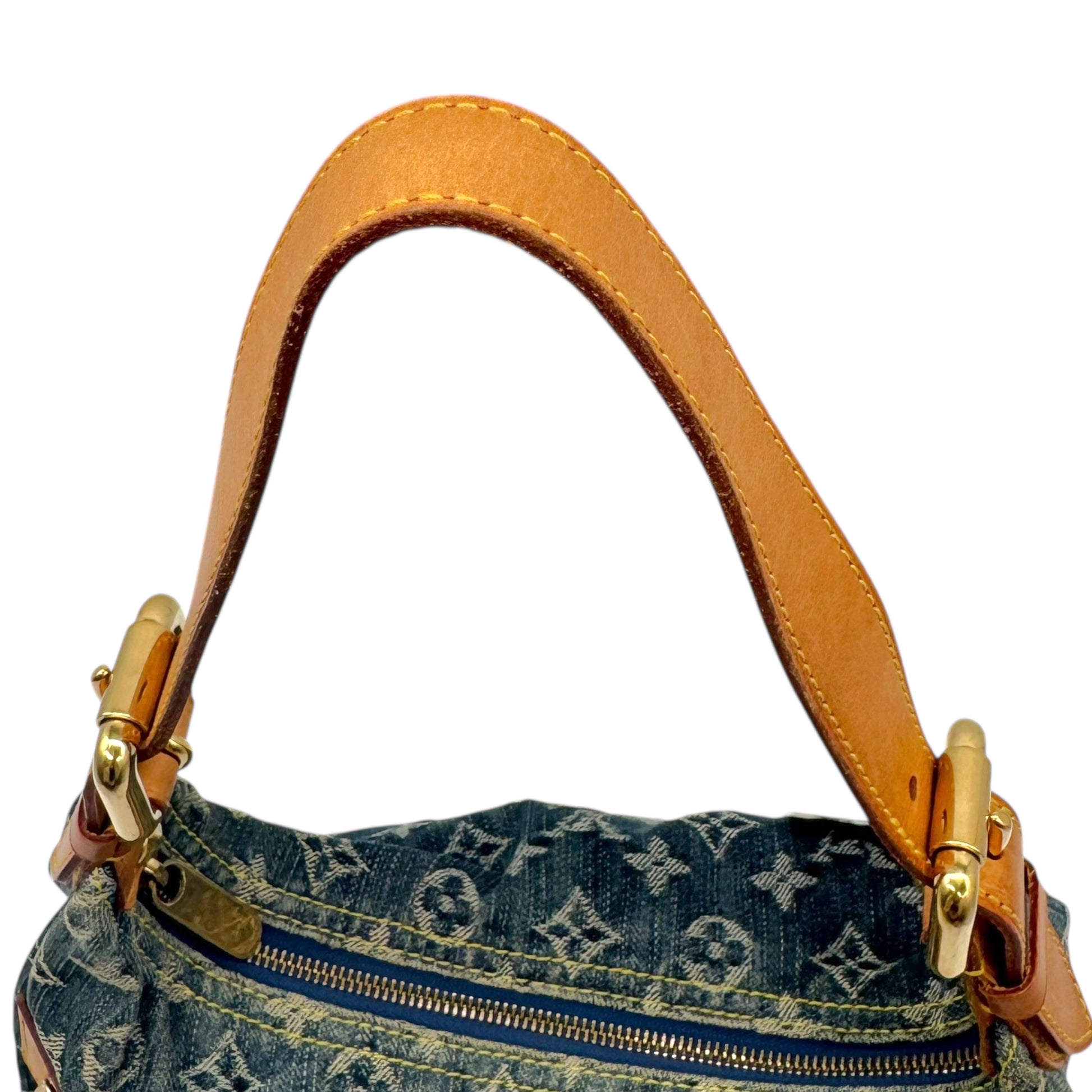 Louis Vuitton Blue Denim Monogram Baggy PM Shoulder Bag - Outfit Repeater