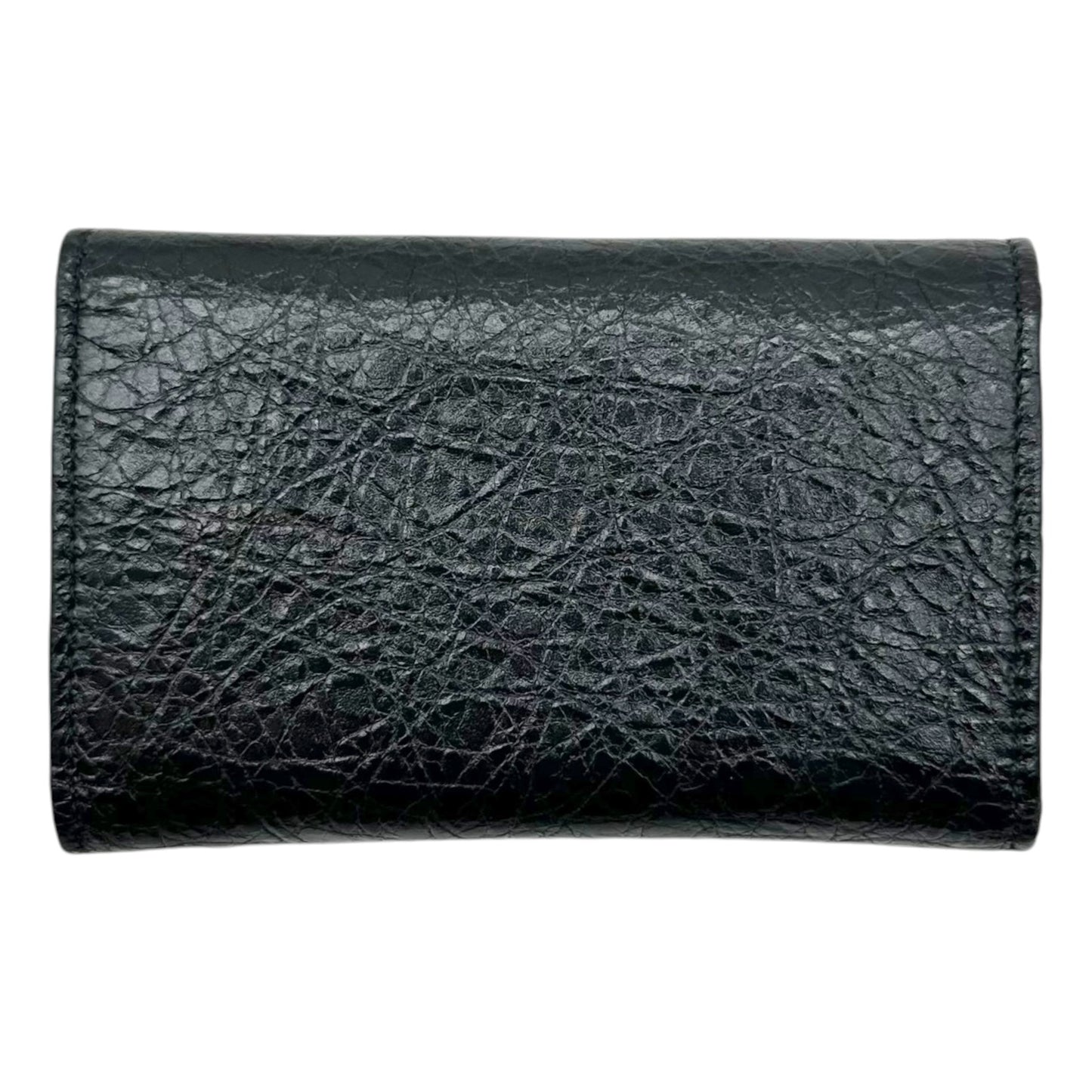 Balenciaga Black Leather City Key Pouch