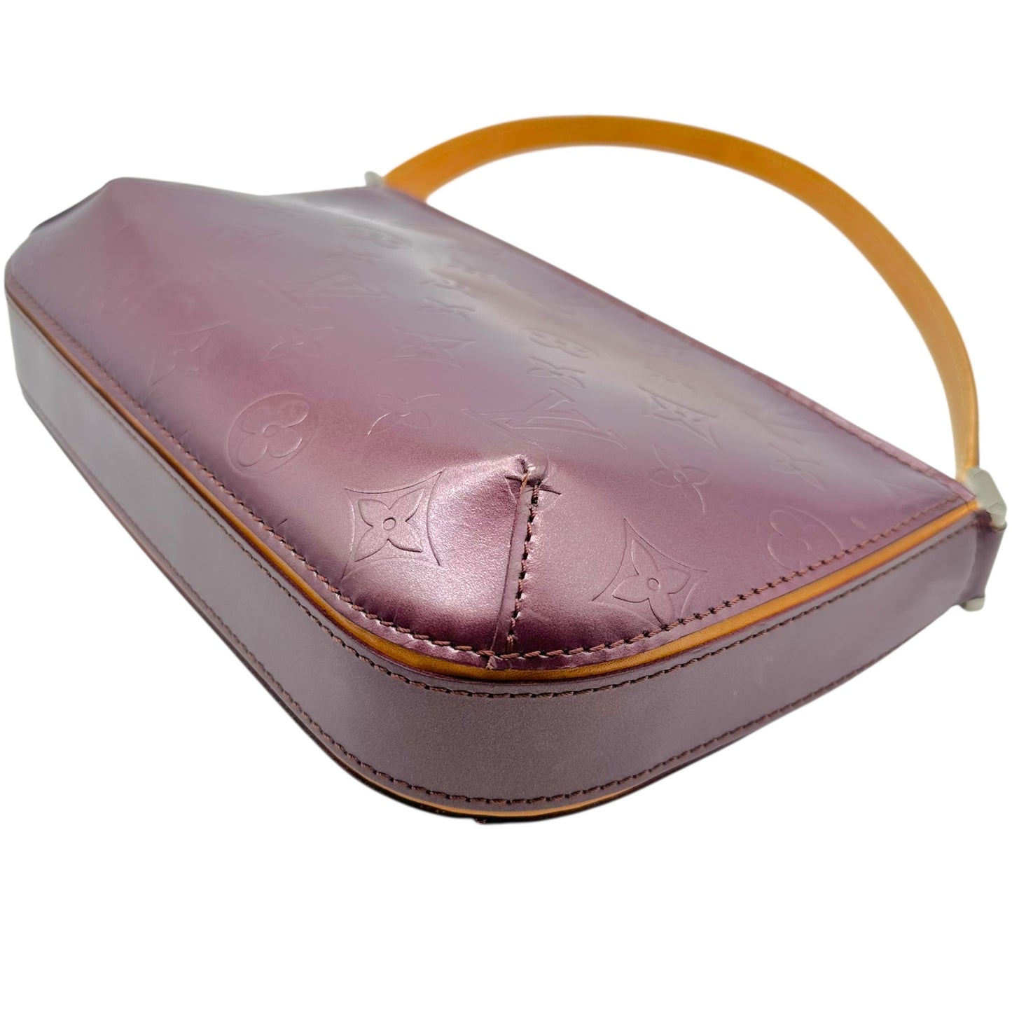 Louis Vuitton Burgundy Logo Embossed Fowler Pochette Bag