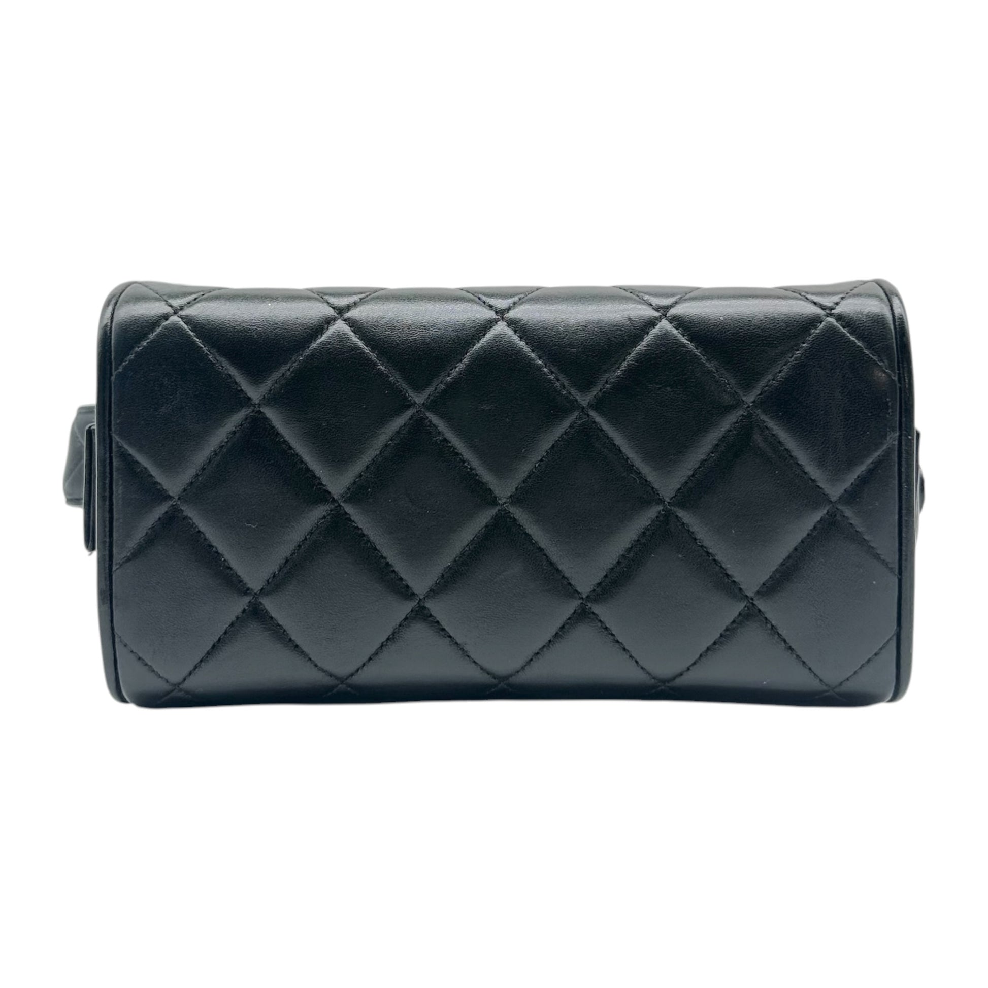 Chanel Black Quilted Lambskin Vanity Box Bag