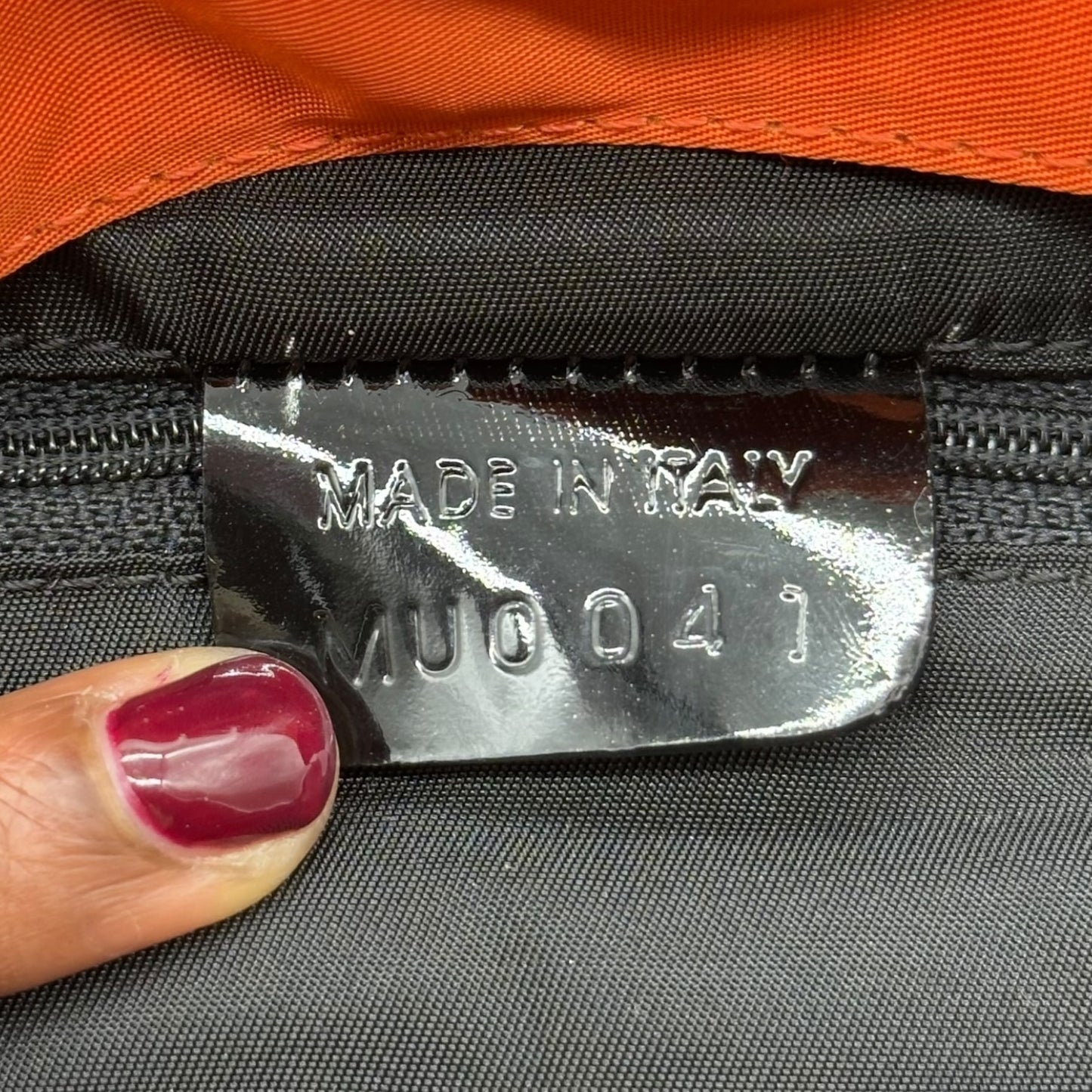 Dior Orange Flight Shoulder Bag