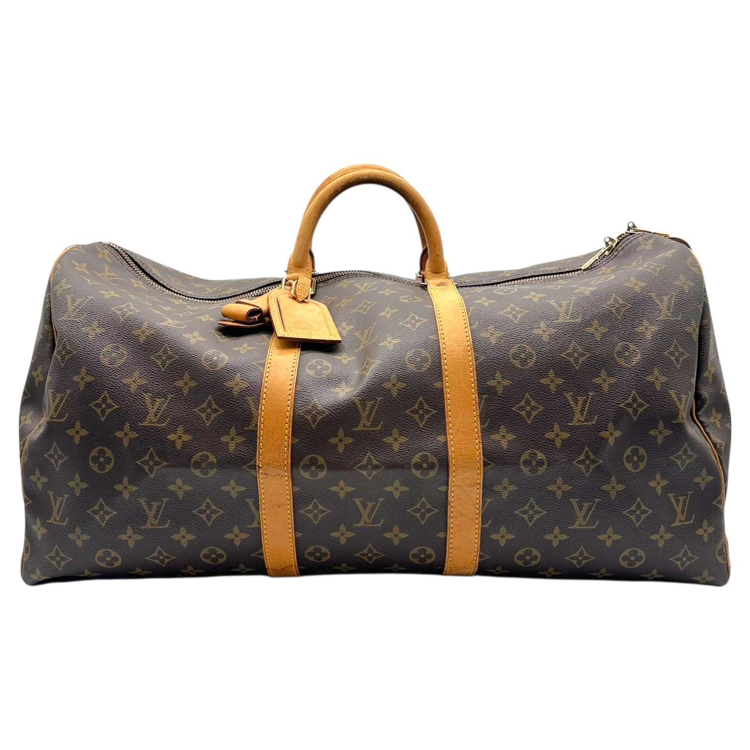 Louis Vuitton Classic Monogram Bandouliere 55 Duffle Bag - Outfit Repeater
