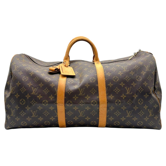 Louis Vuitton Classic Monogram Bandouliere 55 Duffle Bag - Outfit Repeater