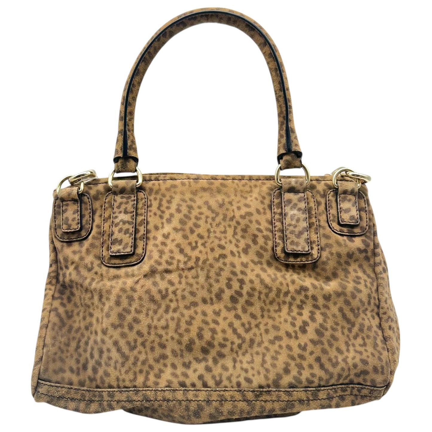 Givenchy Leopard Print Suede Pandora 2-Way Bag