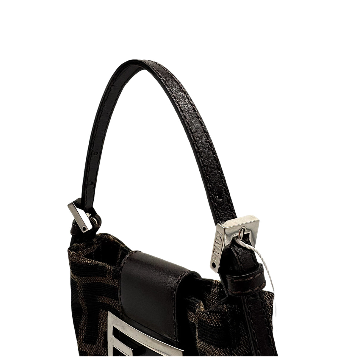 Fendi Micro Croissant Handbag Brown Zucca Monogram
