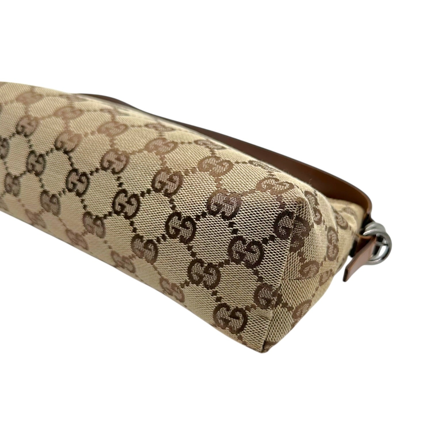 Gucci Mini Bag Tan Monogram Leather Strap
