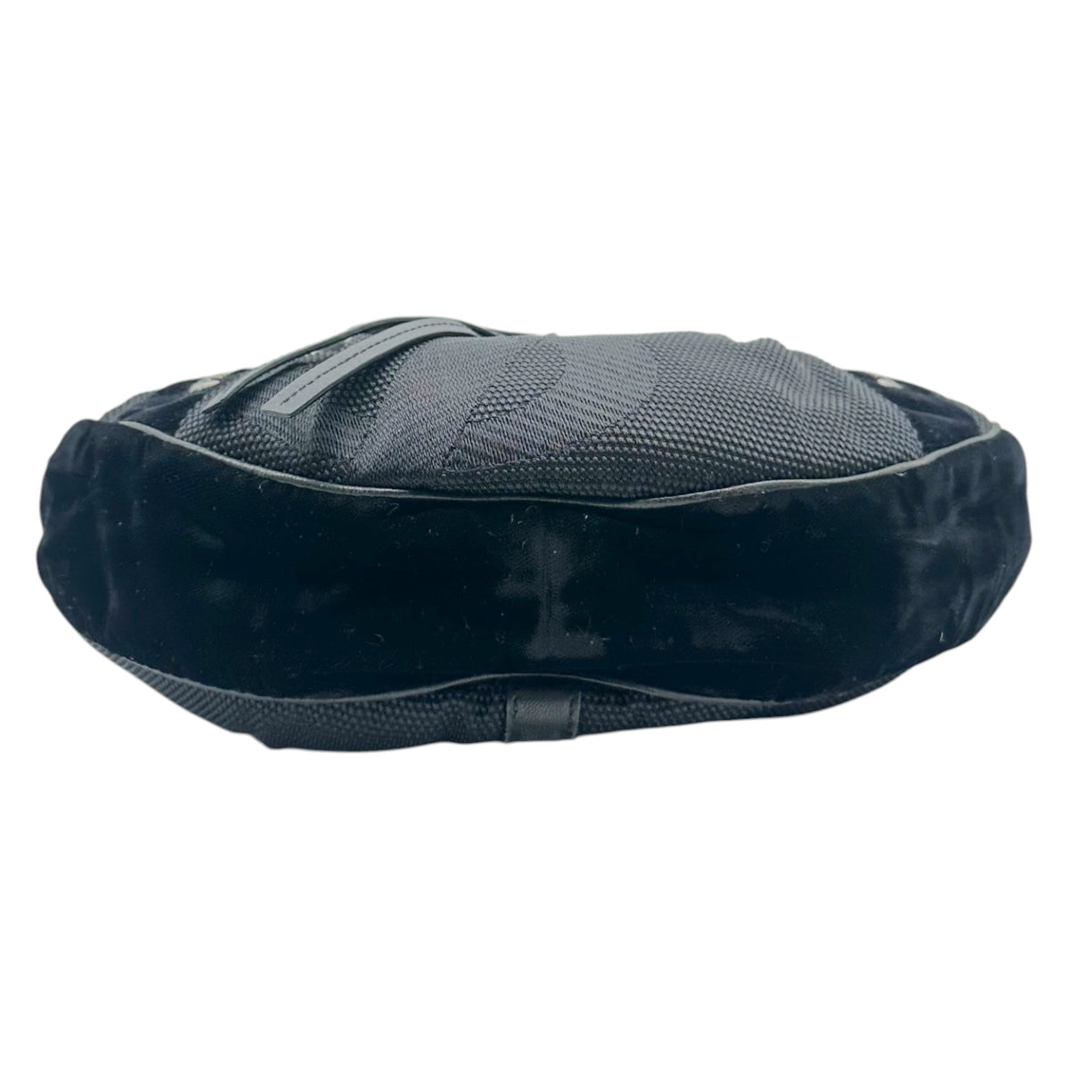 Yves Saint Laurent Small Hobo Bag Black Canvas Velvet