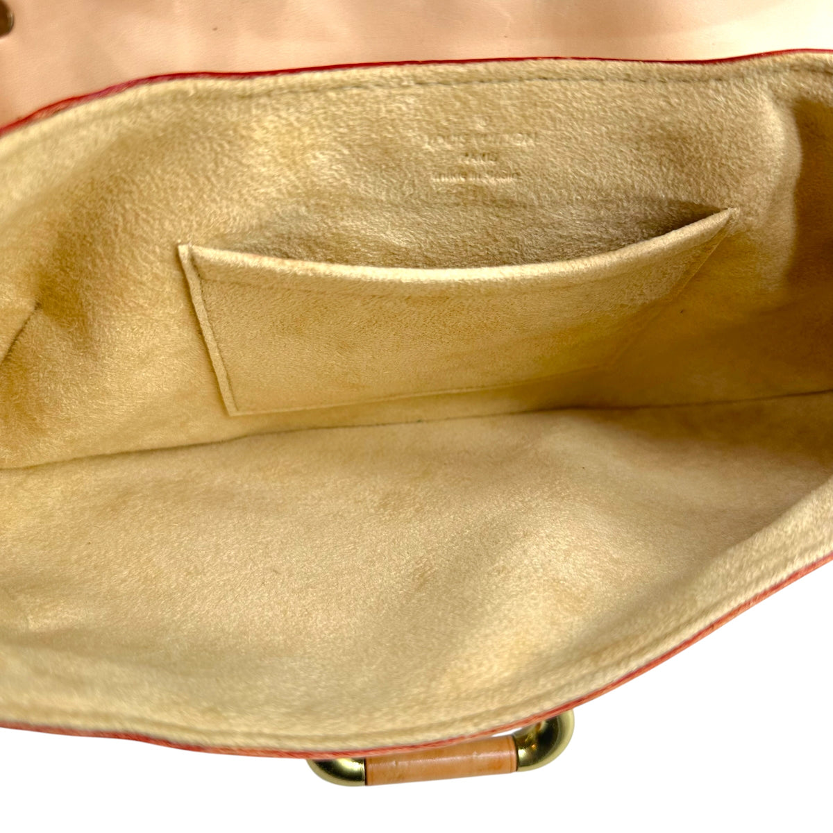 Louis Vuitton Shoulder Bag Classic Monogram Tan Leather