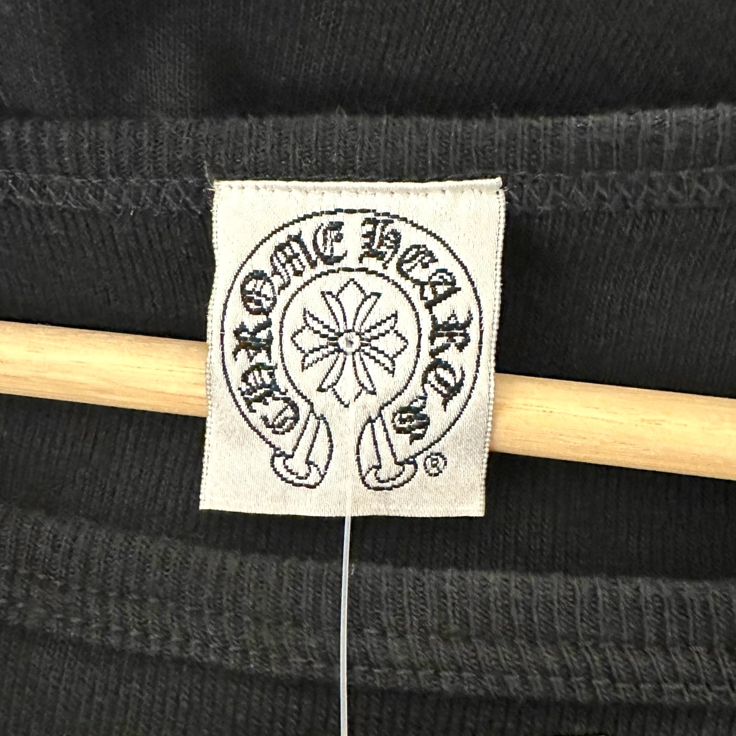 Chrome Hearts Vintage Off Shoulder 3/4 Sleeve Graphic T-Shirt