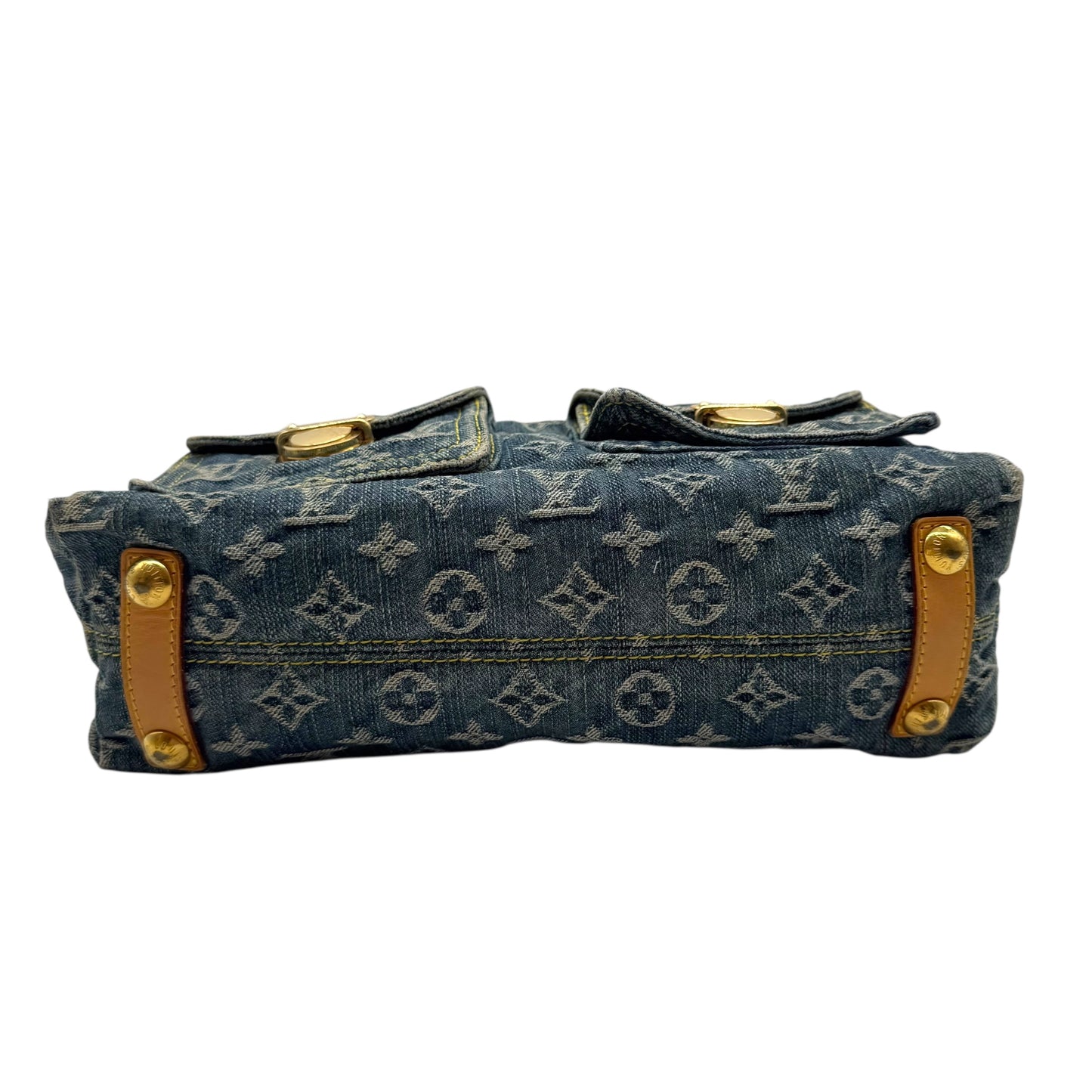 Louis Vuitton Blue Denim Monogram Baggy PM Shoulder Bag - Outfit Repeater