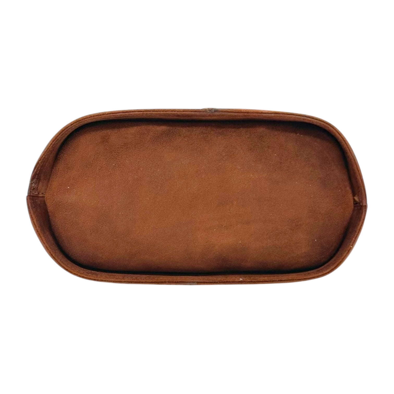 Salvatore Ferragamo Brown Suede Contrantrast Stitch 2-Way Mini Bucket Bag - Outfit Repeater