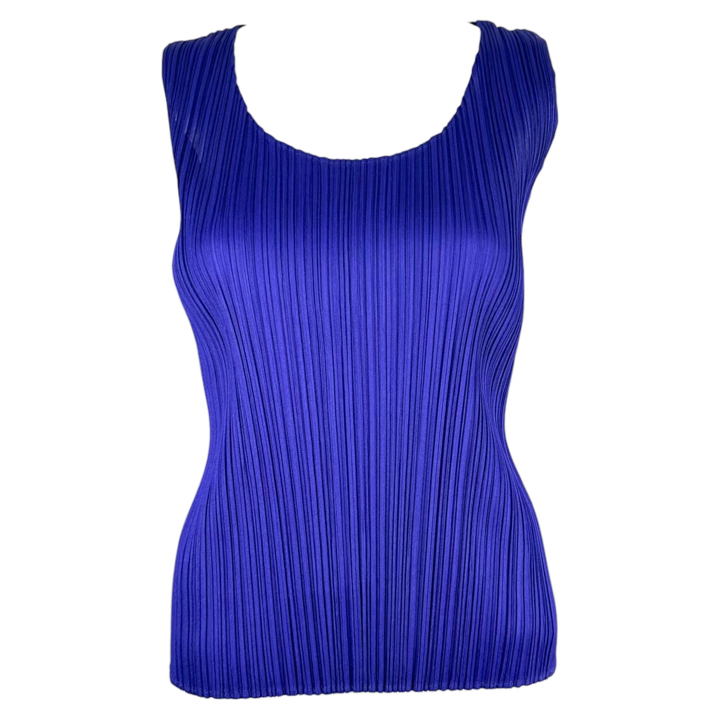 Issey Miyake Pleats Please Purple Pleated Tank Top