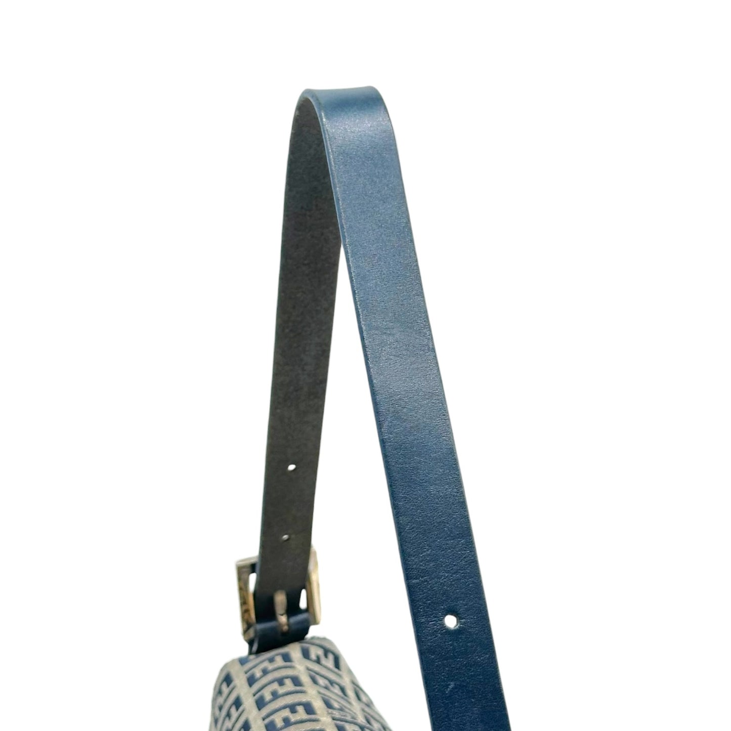 Fendi Navy Blue Zucchino Monogram Baguette Bag
