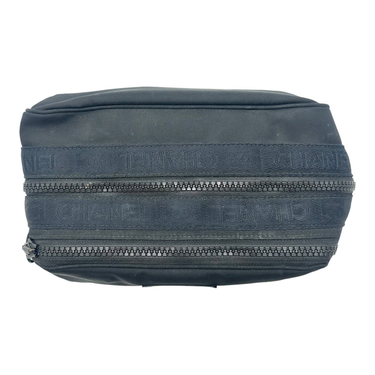 Chanel Sport Black Nylon Multi-Zip Cosmetic Bag 2002-03