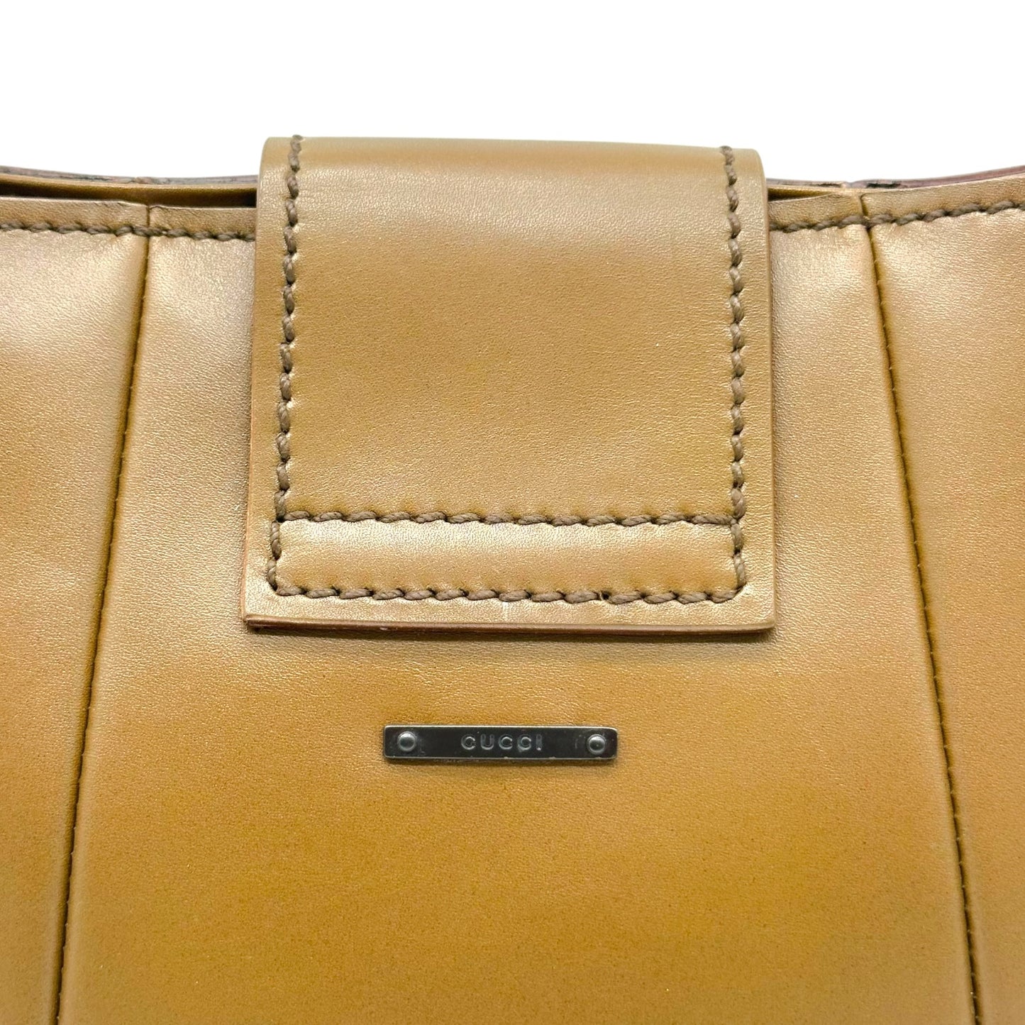 Gucci by Tom Ford Brown Ombré Leather Shoulder Bag