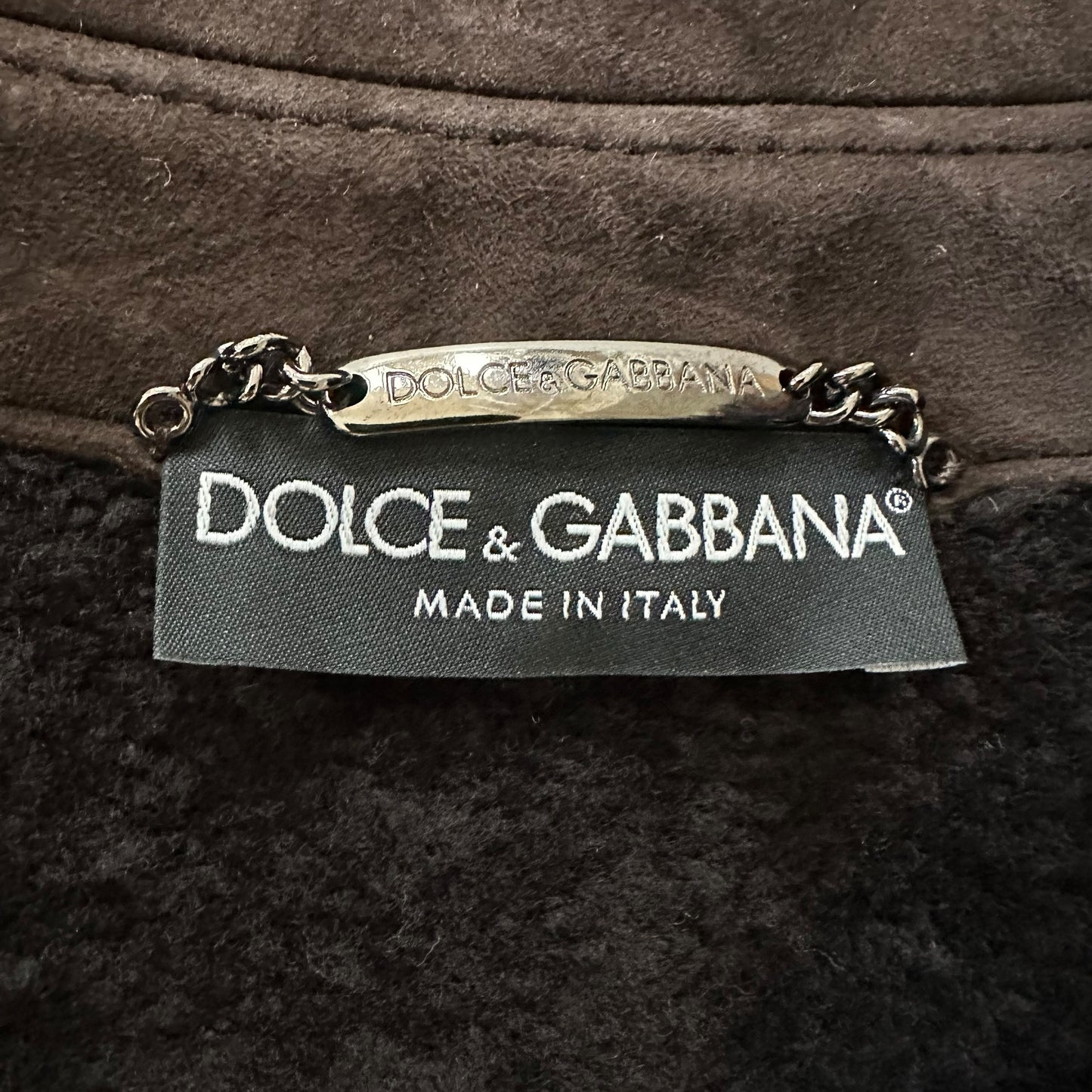 Dolce & Gabbana Brown Shearling Jacket