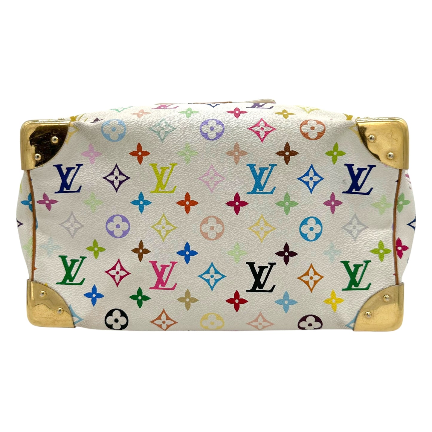 Louis Vuitton White Multicolor Monogram Speedy 30 Bag - Outfit Repeater