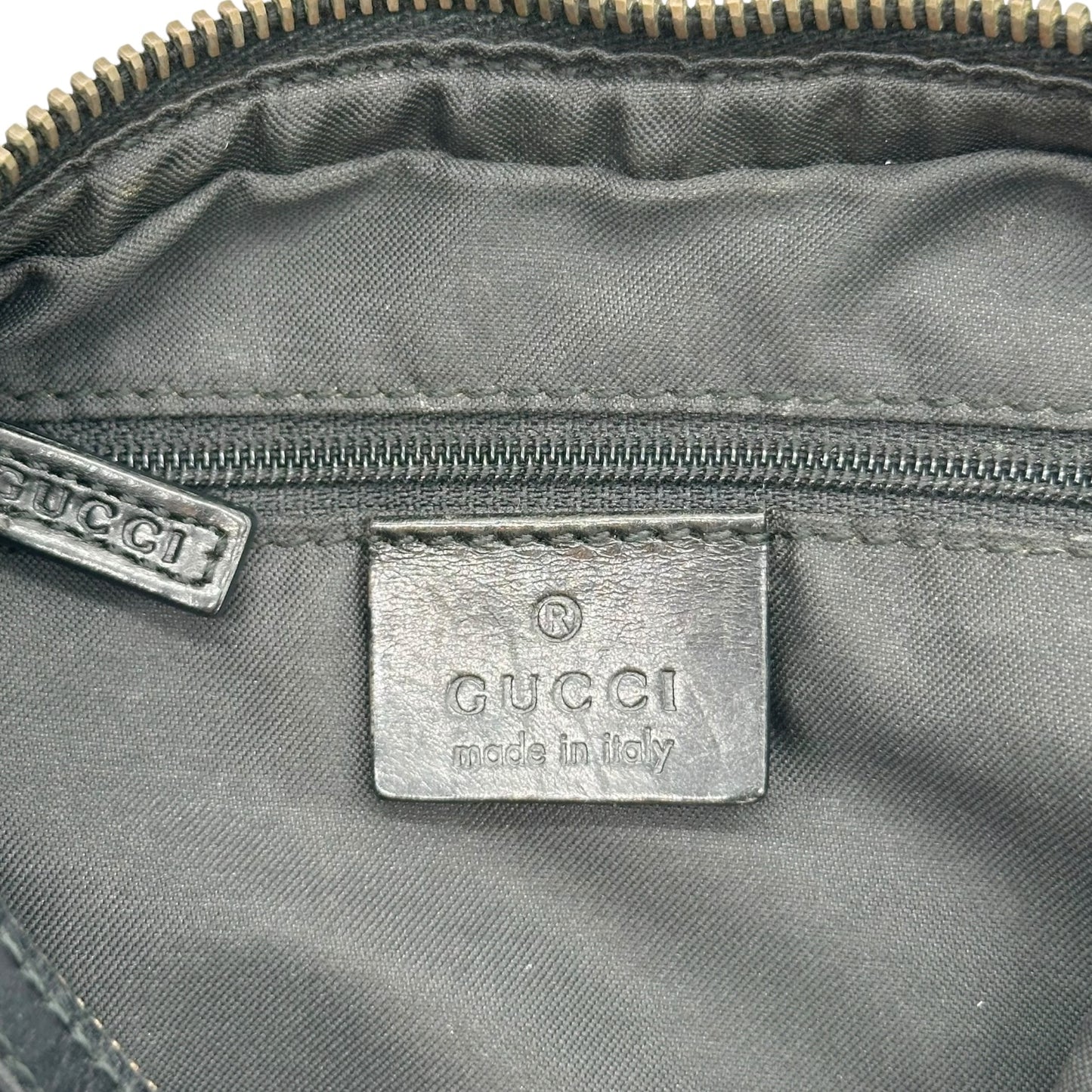 Gucci Black XL Monogram Canvas Shoulder Bag