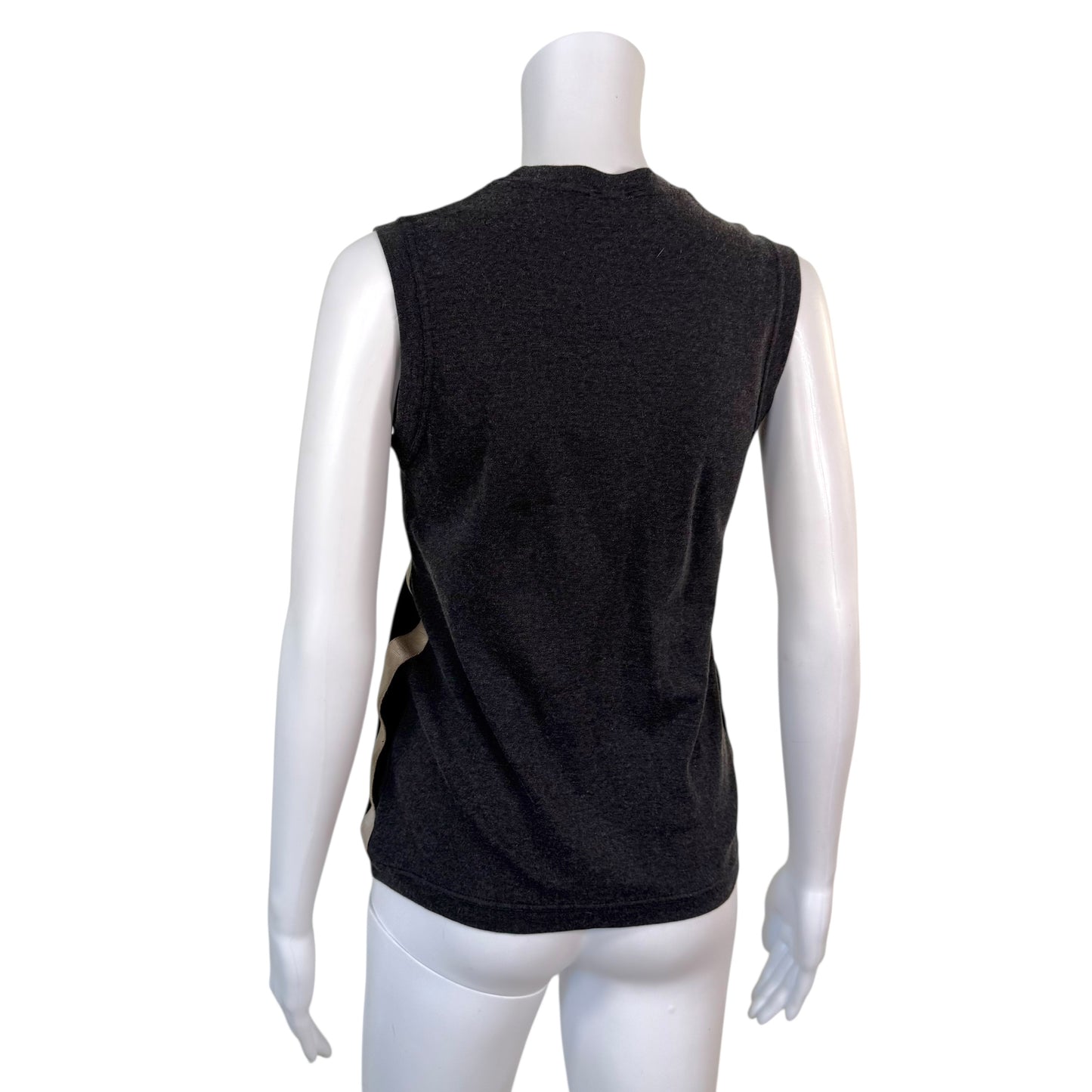 Chanel Sport Fall 2002 Gray Logo Side Tank - Outfit Repeater