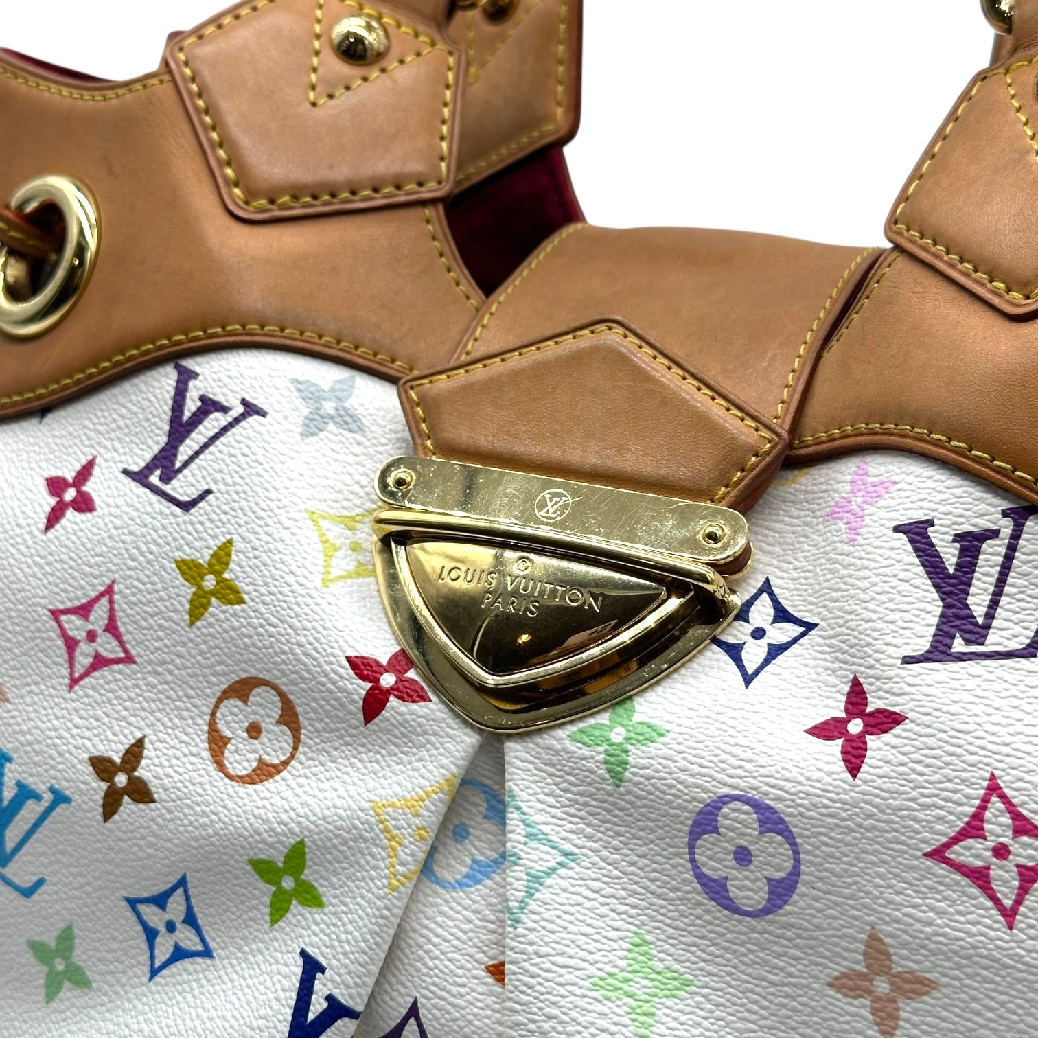 Louis Vuitton White Multicolor Murakami Ursula Tote Bag - Outfit Repeater